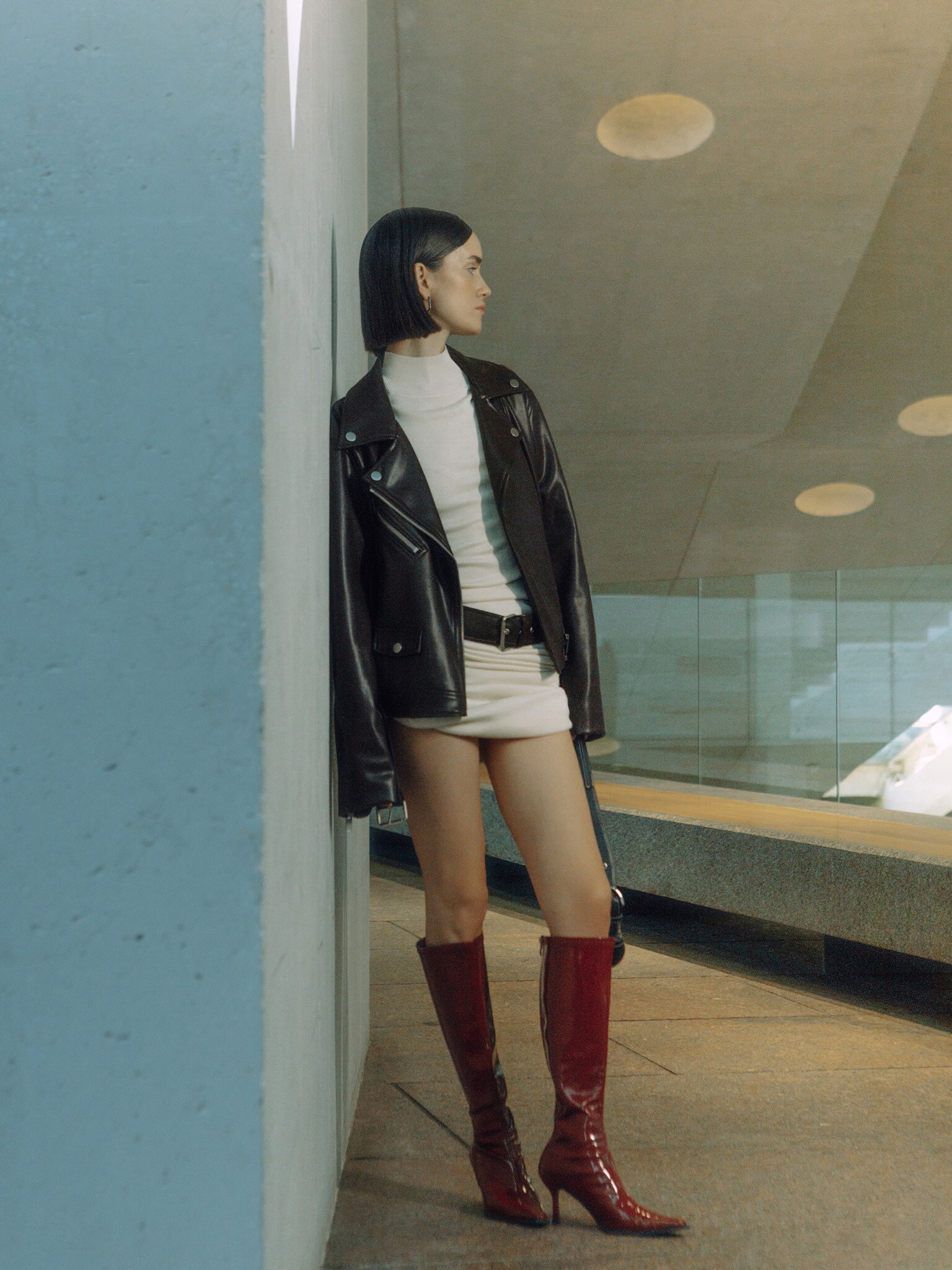 Oversize jacket from eco-leather :: LICHI - Online fashion store