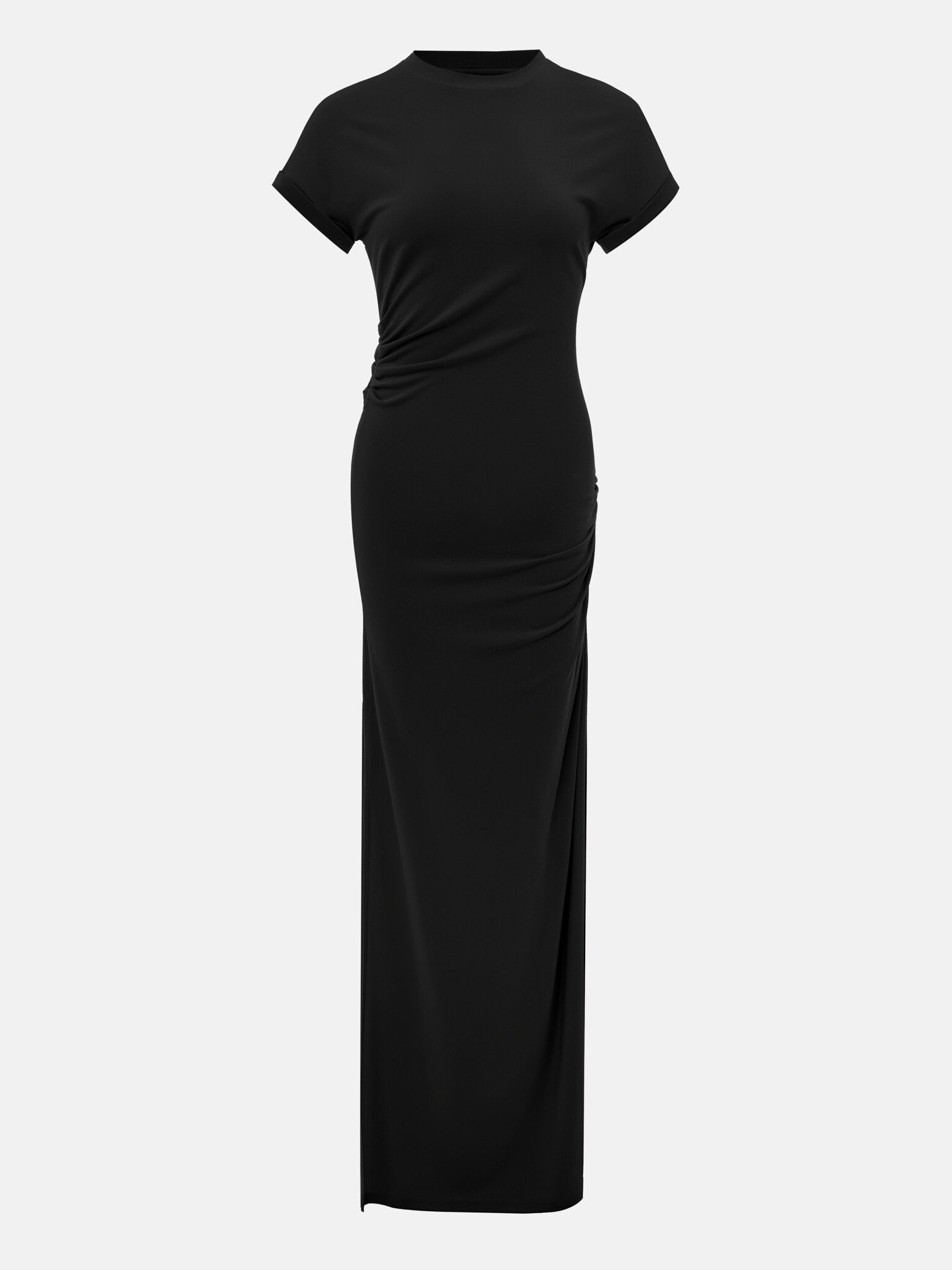 Fitted maxi dress with short sleeves :: LICHI - Online fashion store