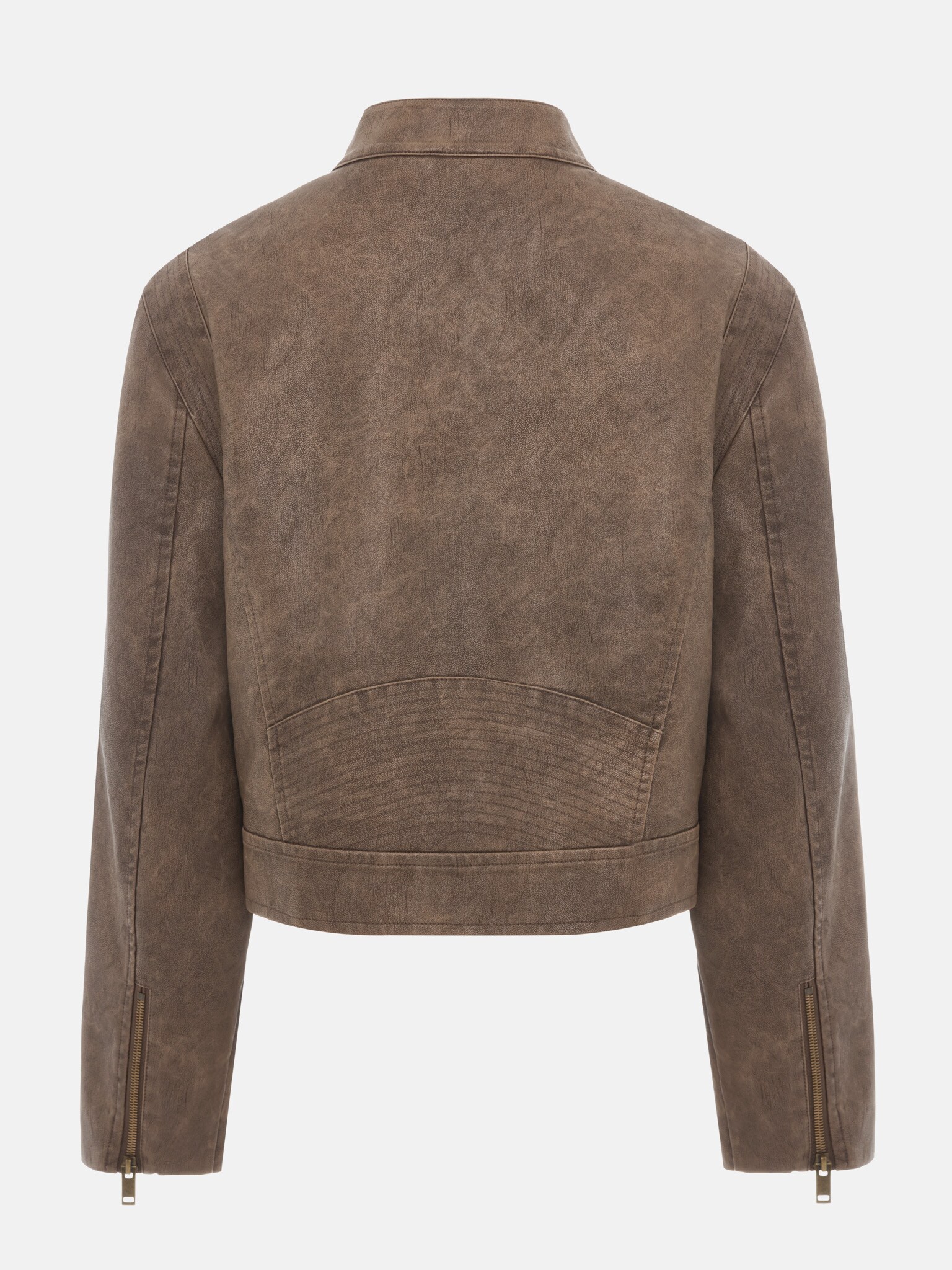 Прямая куртка из экокожи на молнии :: LICHI - Online fashion store