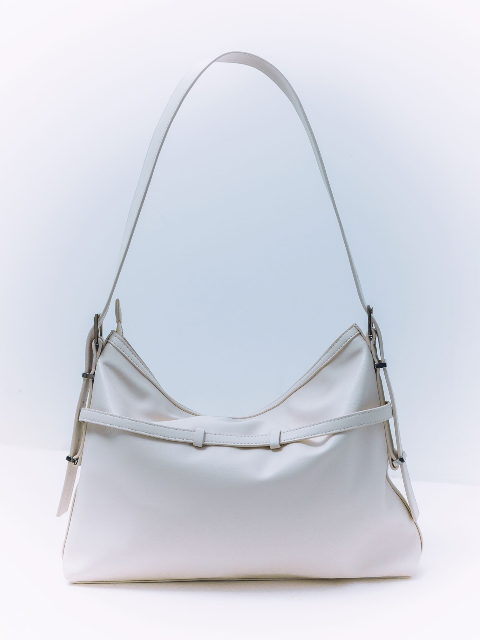 Rectangular eco-leather bag with metal decor :: LICHI - Online fashion ...