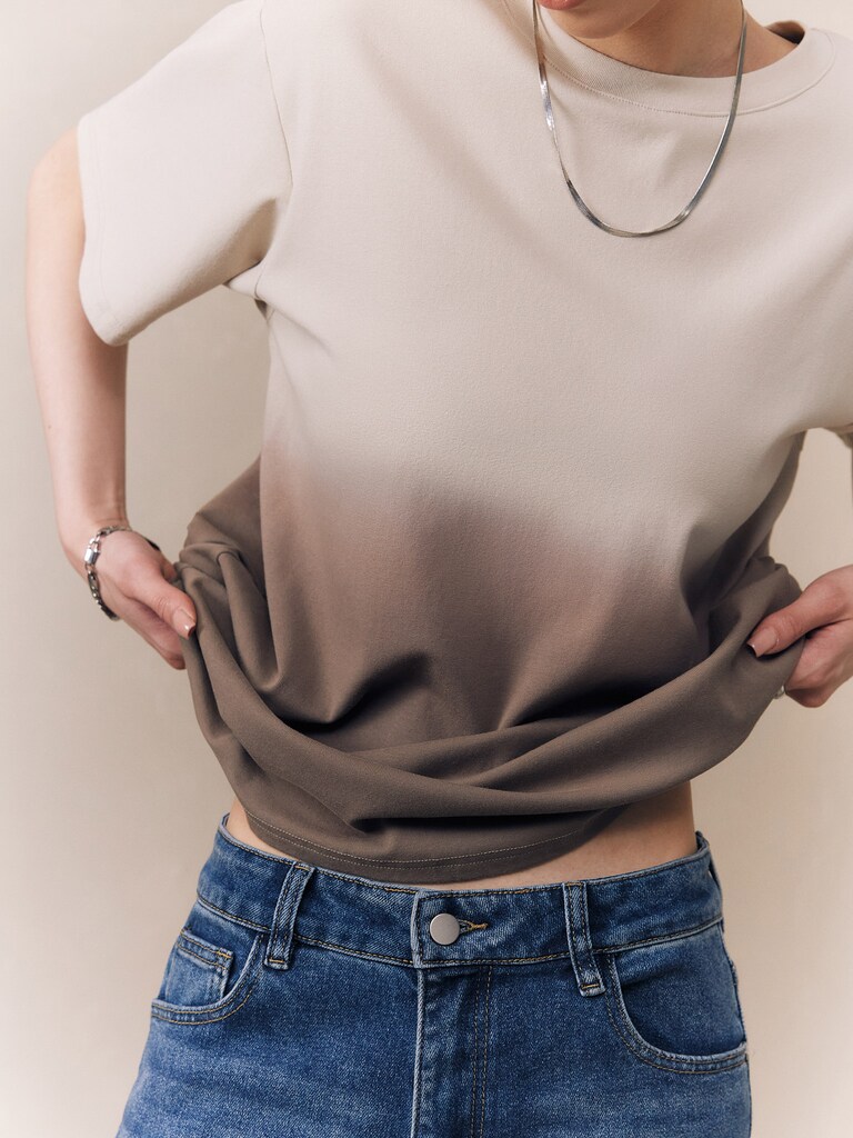 T-shirt ample dégradé