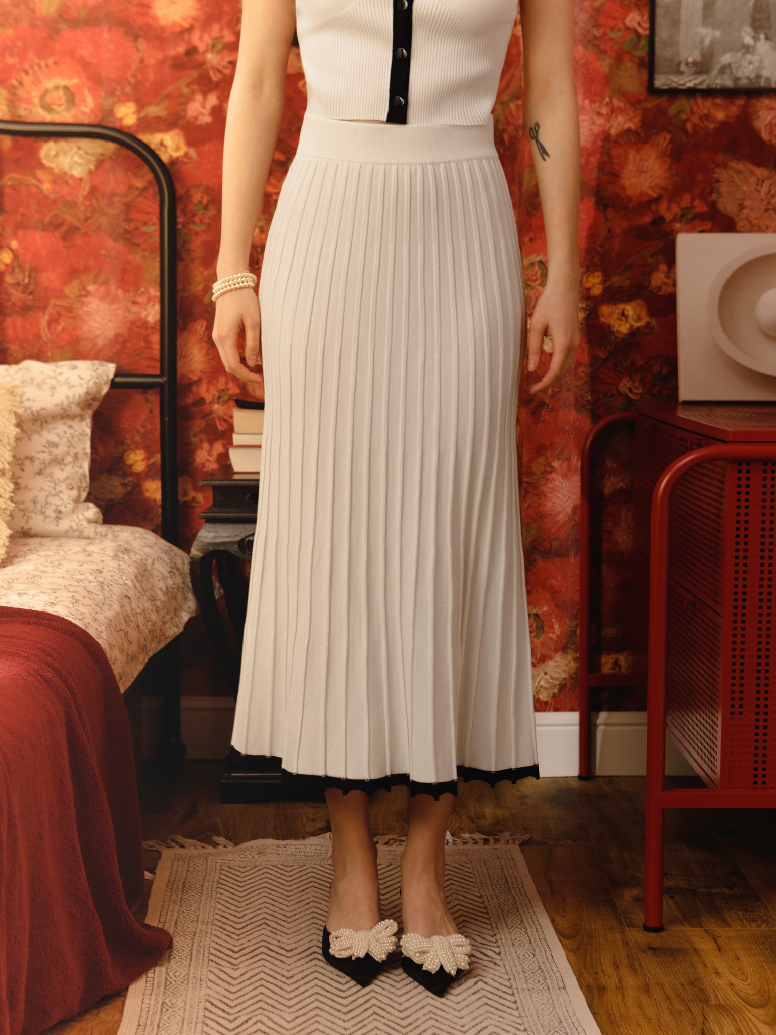 Плиссированная юбка из экокожи (LDO) купить за руб. в интернет-магазине O'STIN