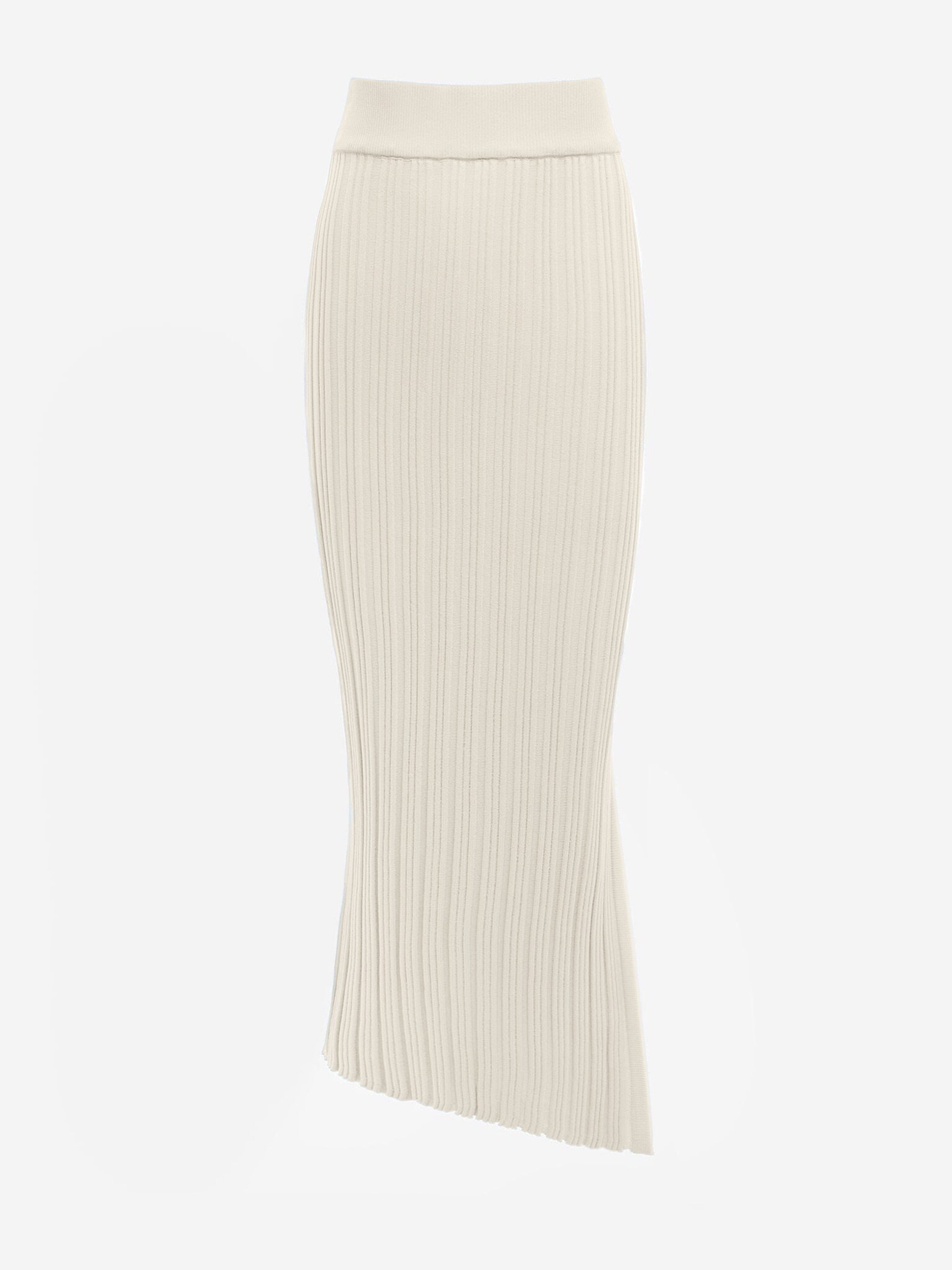 Трикотажная юбка миди в рубчик
