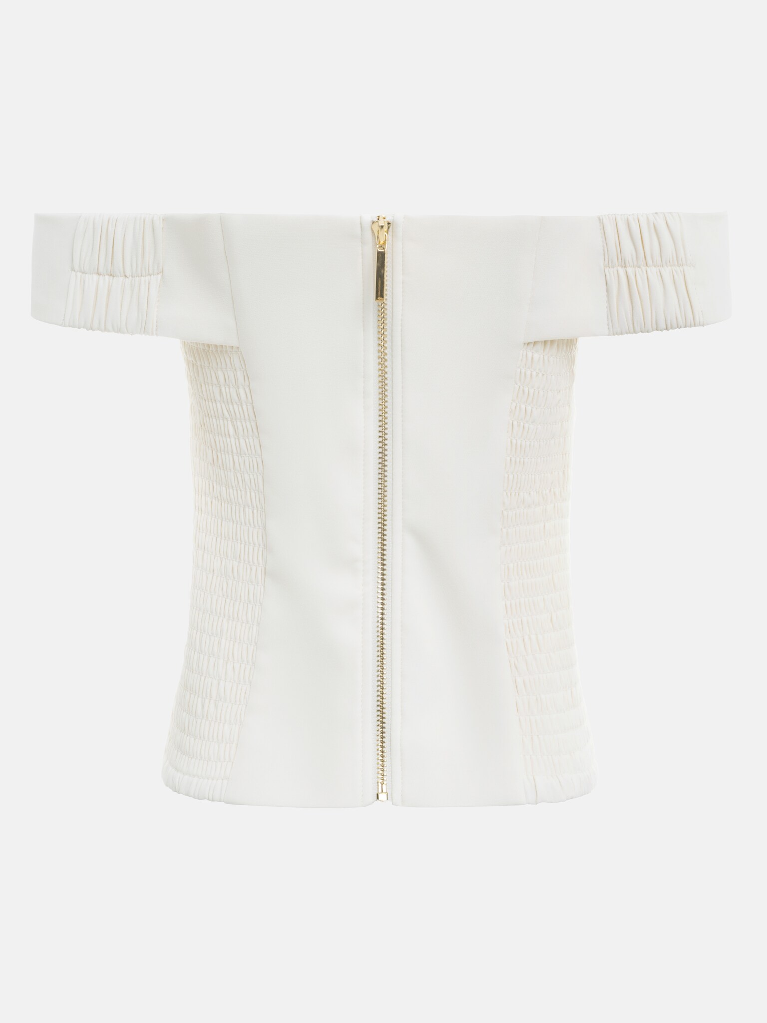 Haut corset aux épaules ouvertes et nœud sur le devant