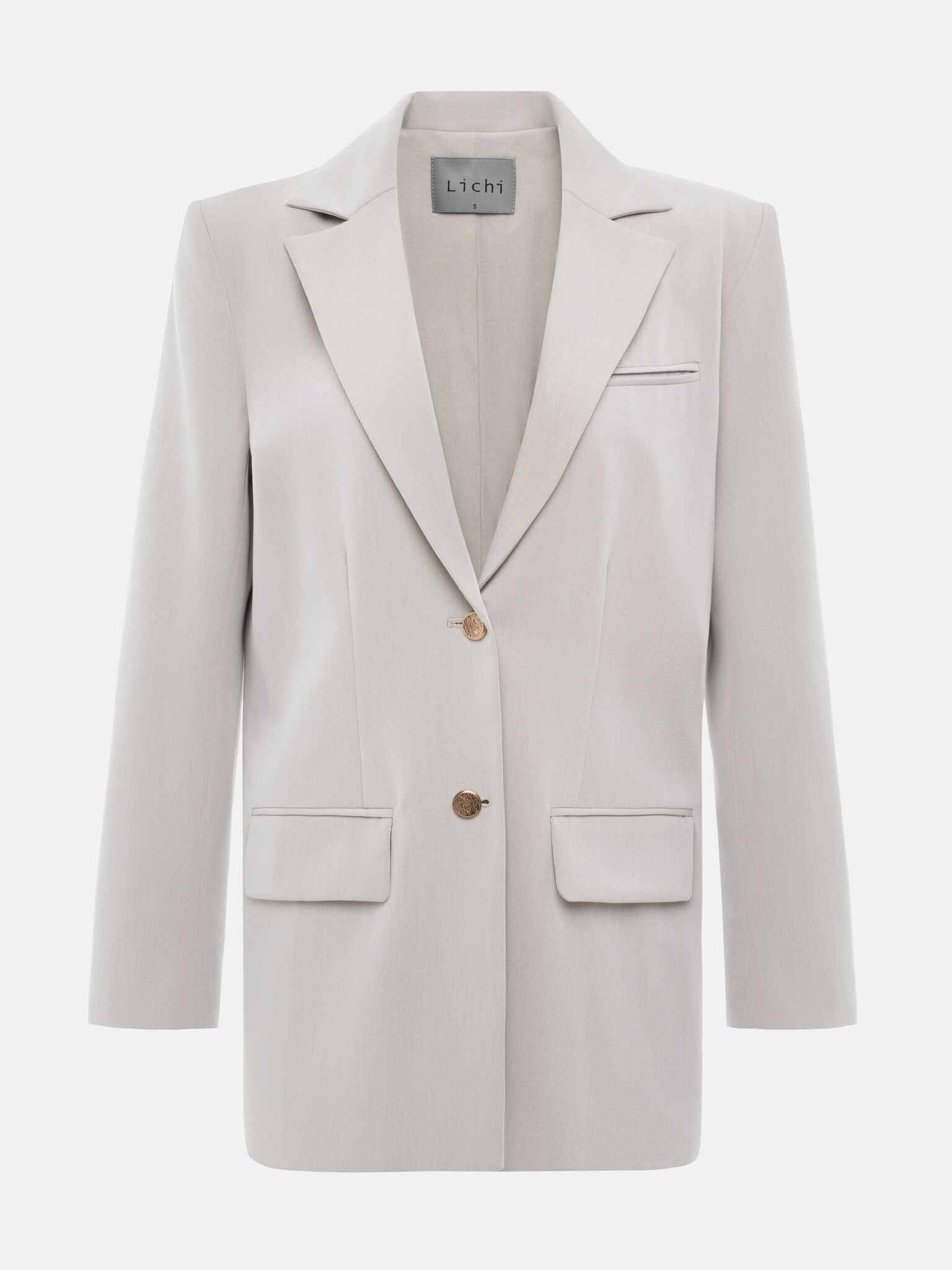 Garniturowy żakiet ze złotymi guzikami