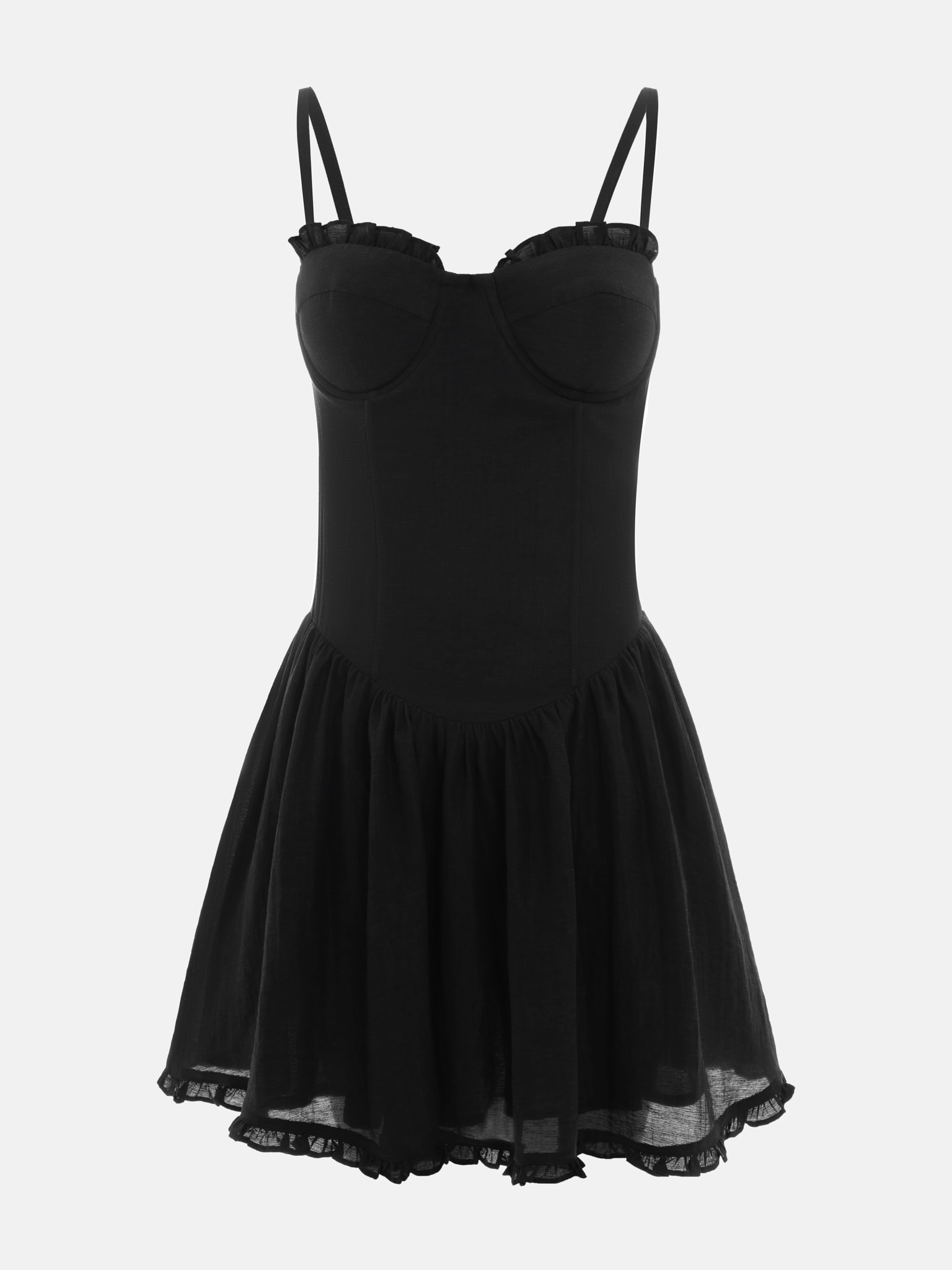 Платье мини с оборками на лифе и пышной юбкой :: LICHI - Online fashion ...