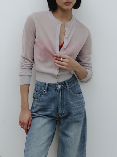 Loose wide stripe cardigan :: LICHI - Online fashion store