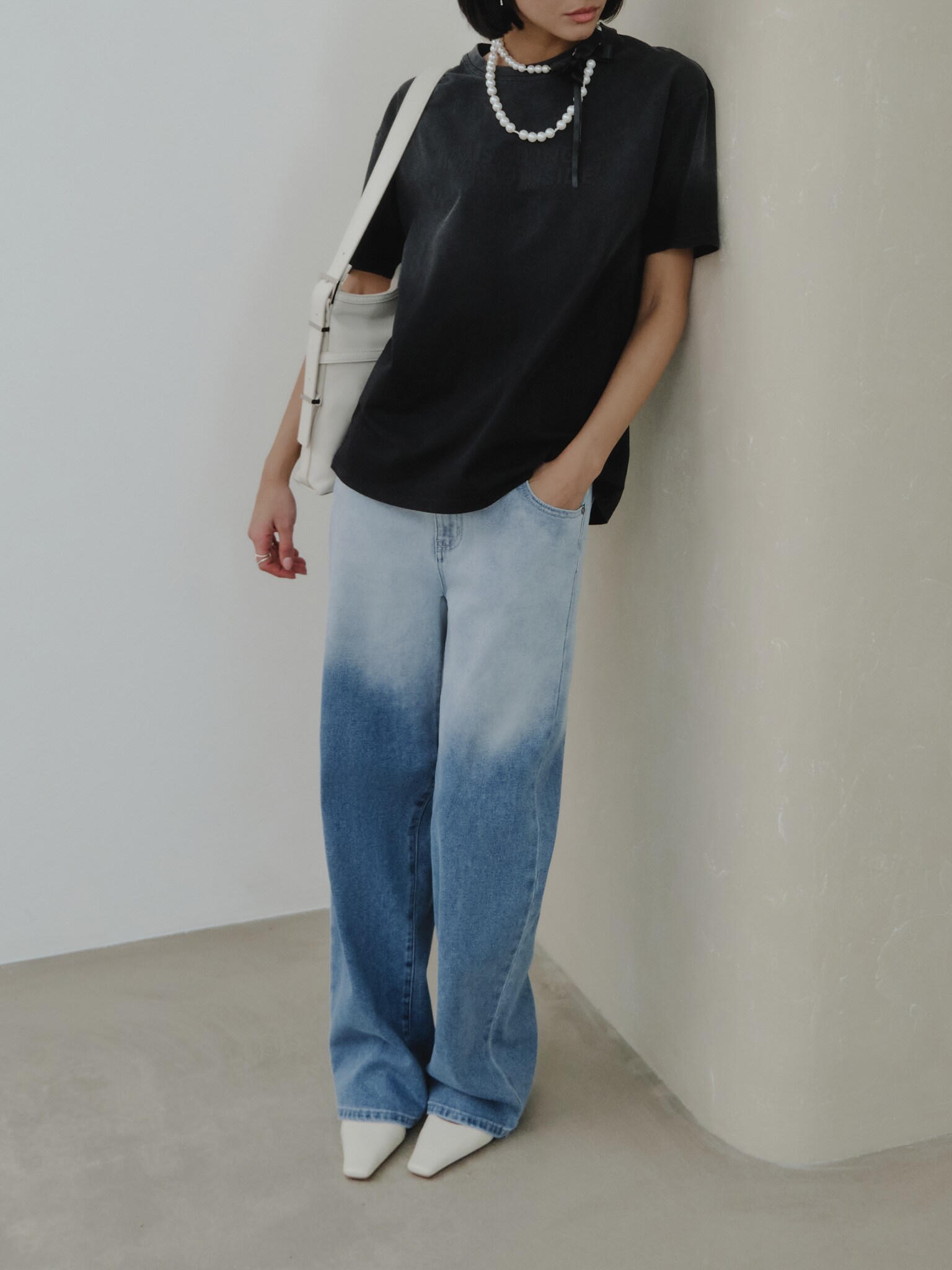 Свободные джинсы с градиентом :: LICHI - Online fashion store