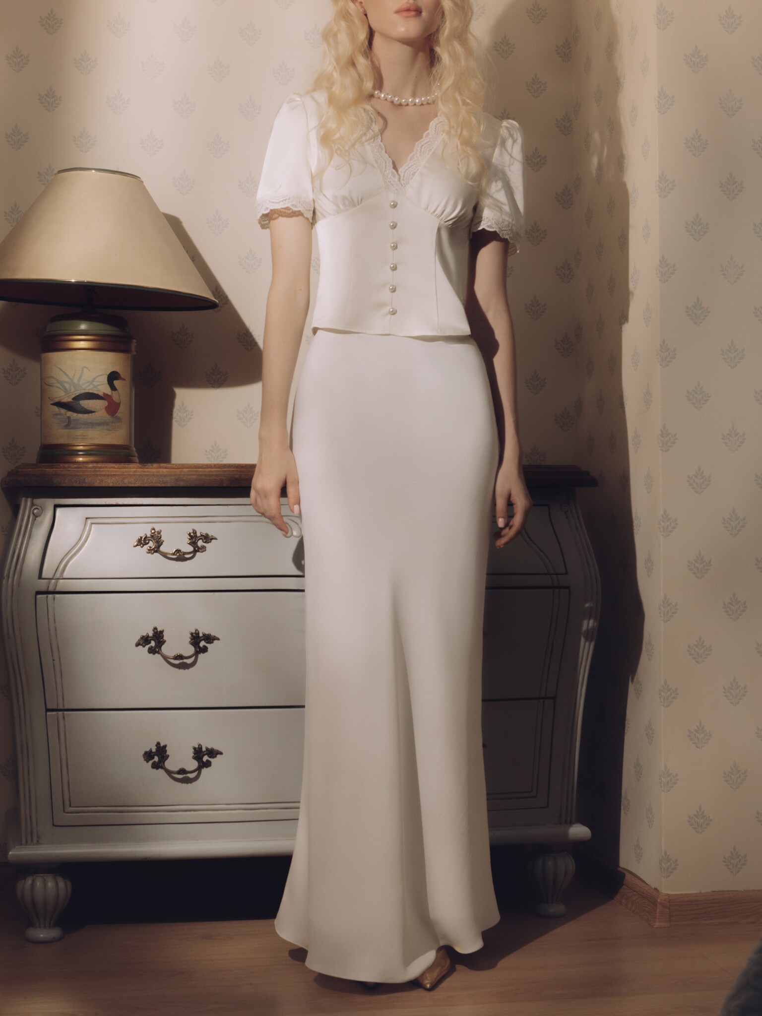 Атласная юбка макси :: LICHI - Online fashion store