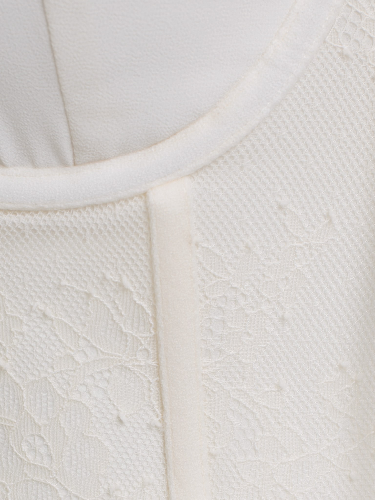 Corset blouse with lace waistband and tie-up cuffs