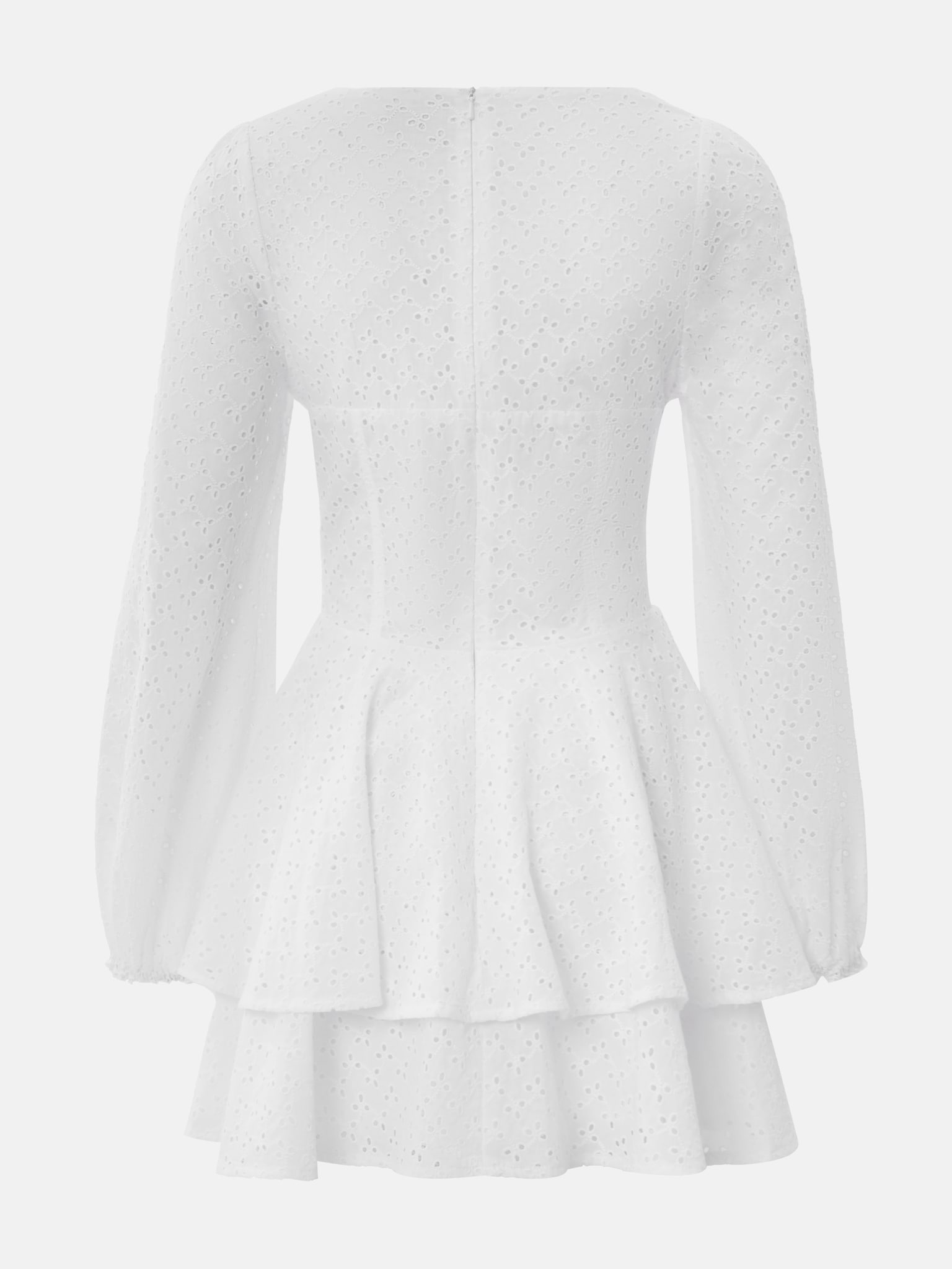 Dopasowana mini sukienka z gorsetem i bufiastą spódnicą