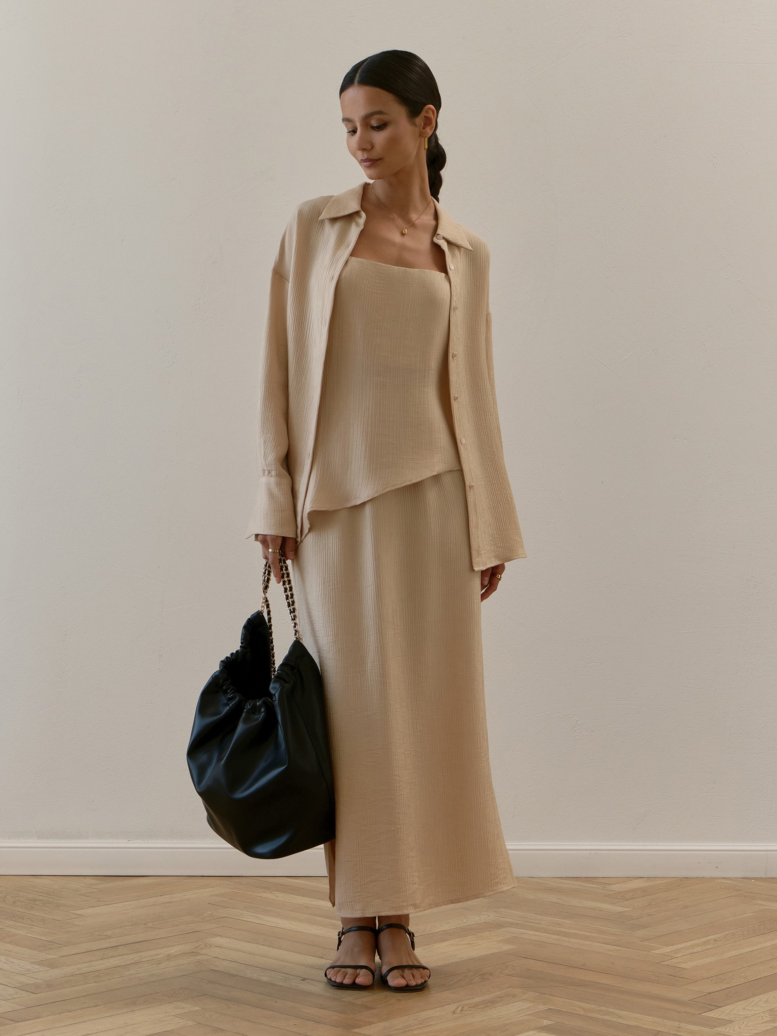 Koszula z teksturowanego materiału