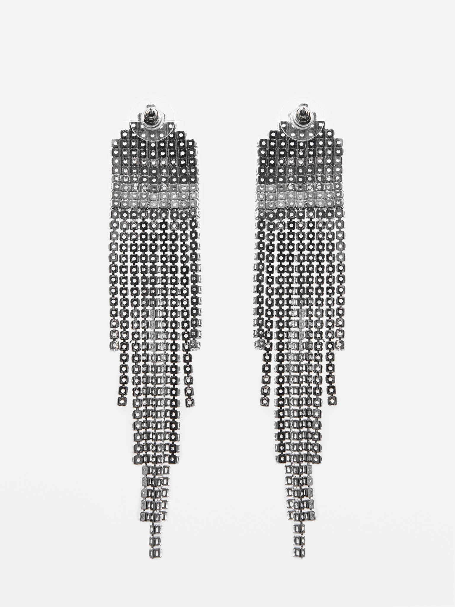 Large rhinestone stud earrings