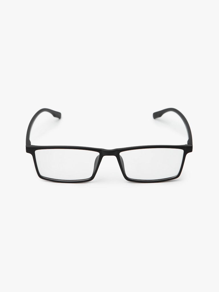 Decorative glasses with rectangular lenses