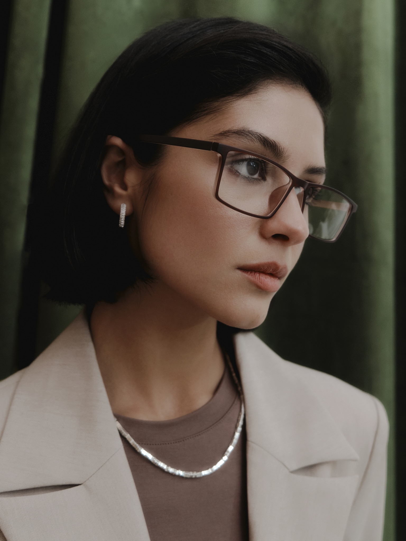 Декоративные очки с прямоугольными линзами :: LICHI - Online fashion store