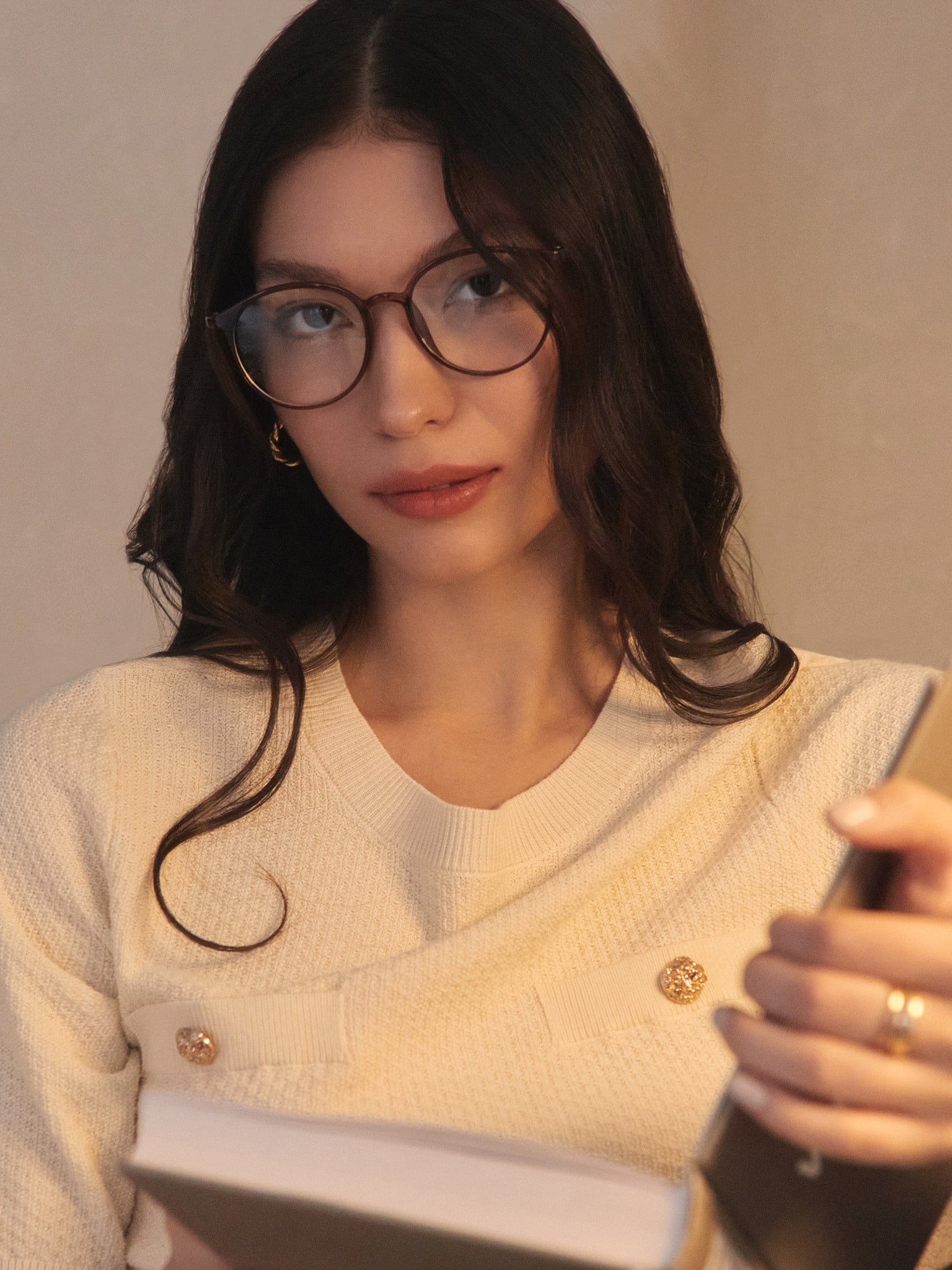 Декоративные очки с круглыми линзами :: LICHI - Online fashion store