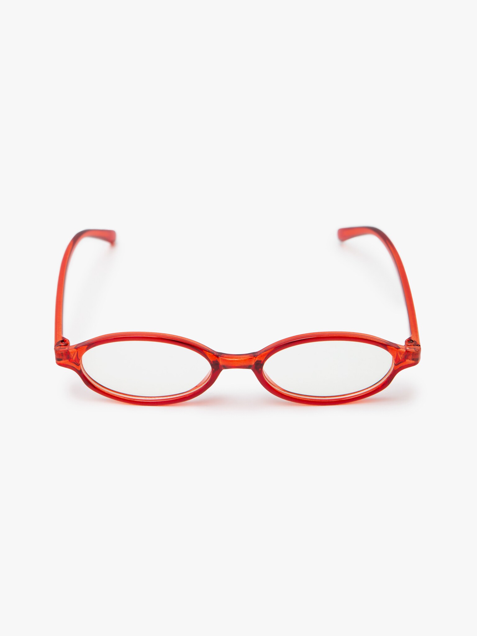 Овальные очки с прозрачными линзами