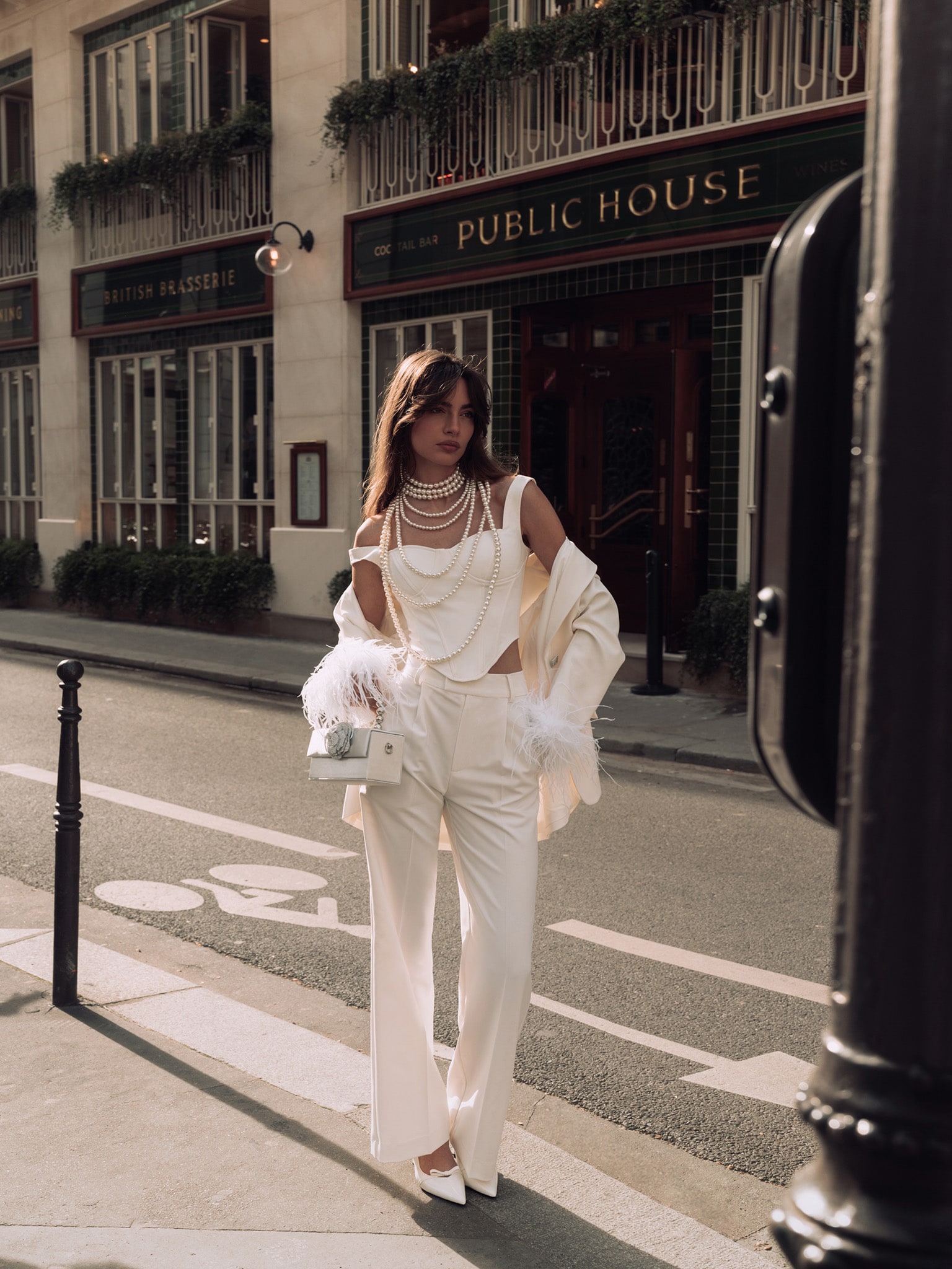 Corset top with wide straps