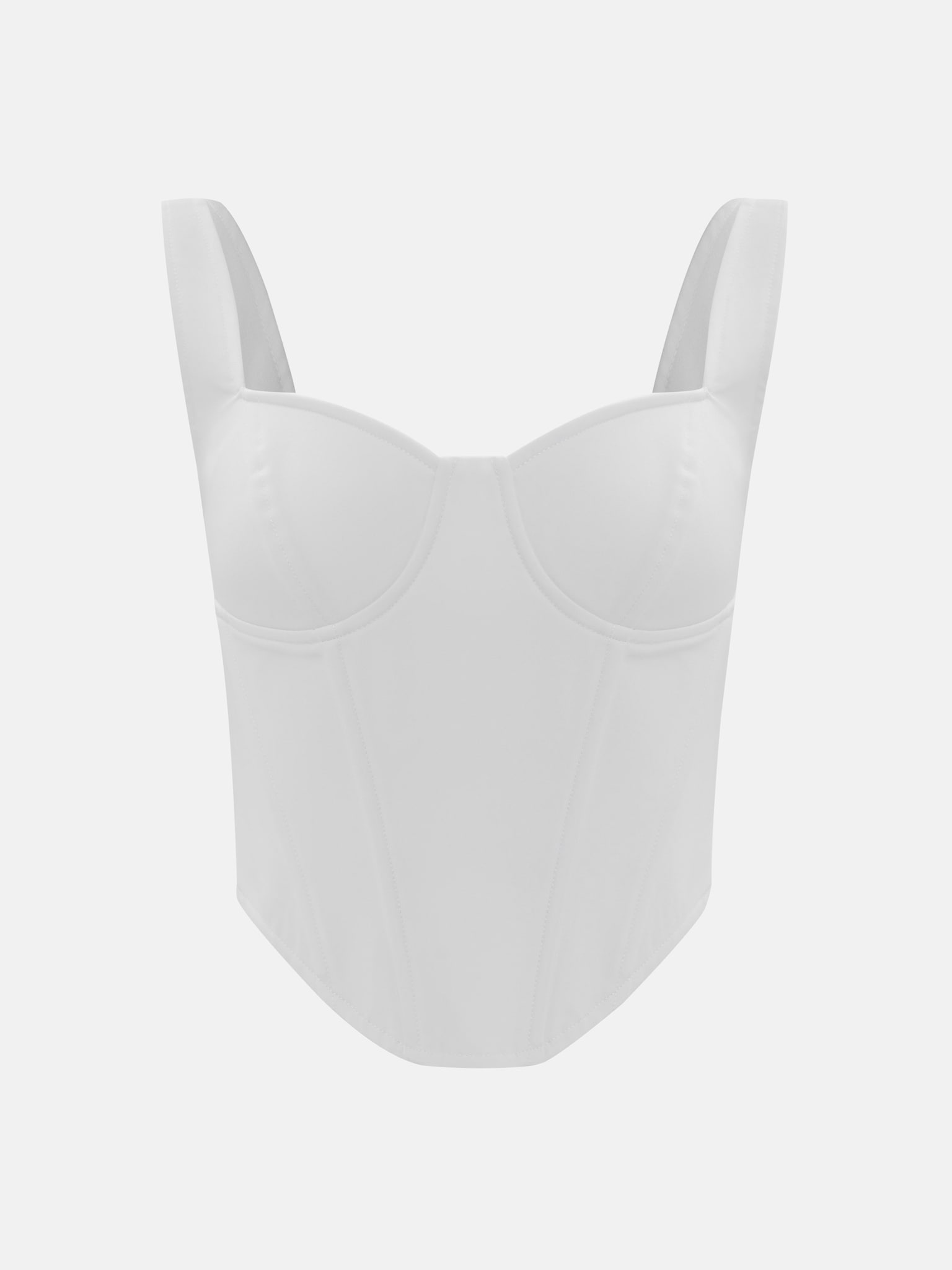 Corset top with wide straps