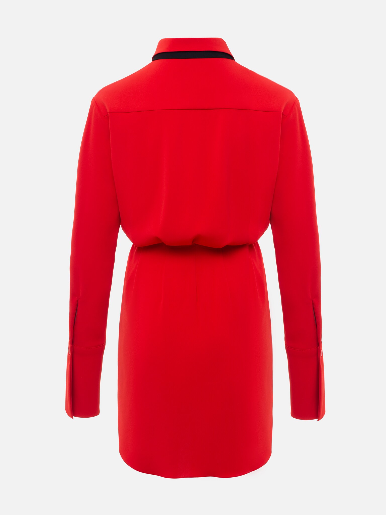 Приталенное платье-рубашка мини с галстуком :: LICHI - Online fashion store