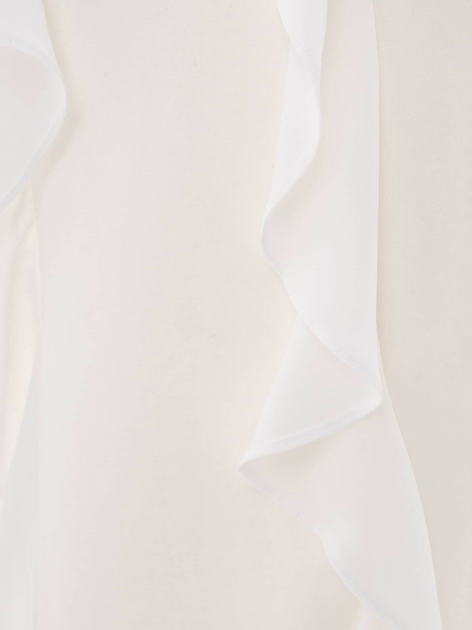 Sukienka midi z falbanami na mankietach i spódnicy