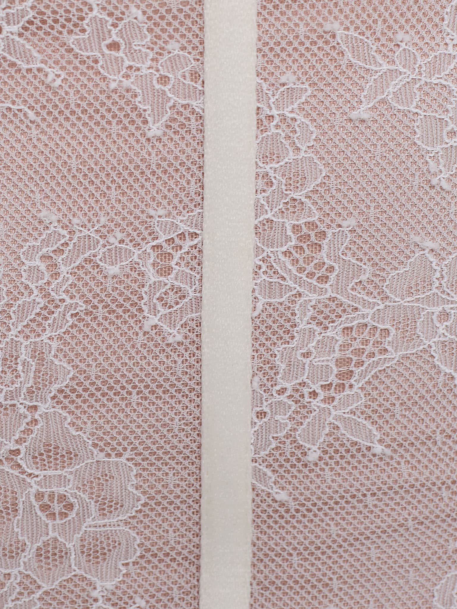 Satin and lace corset top