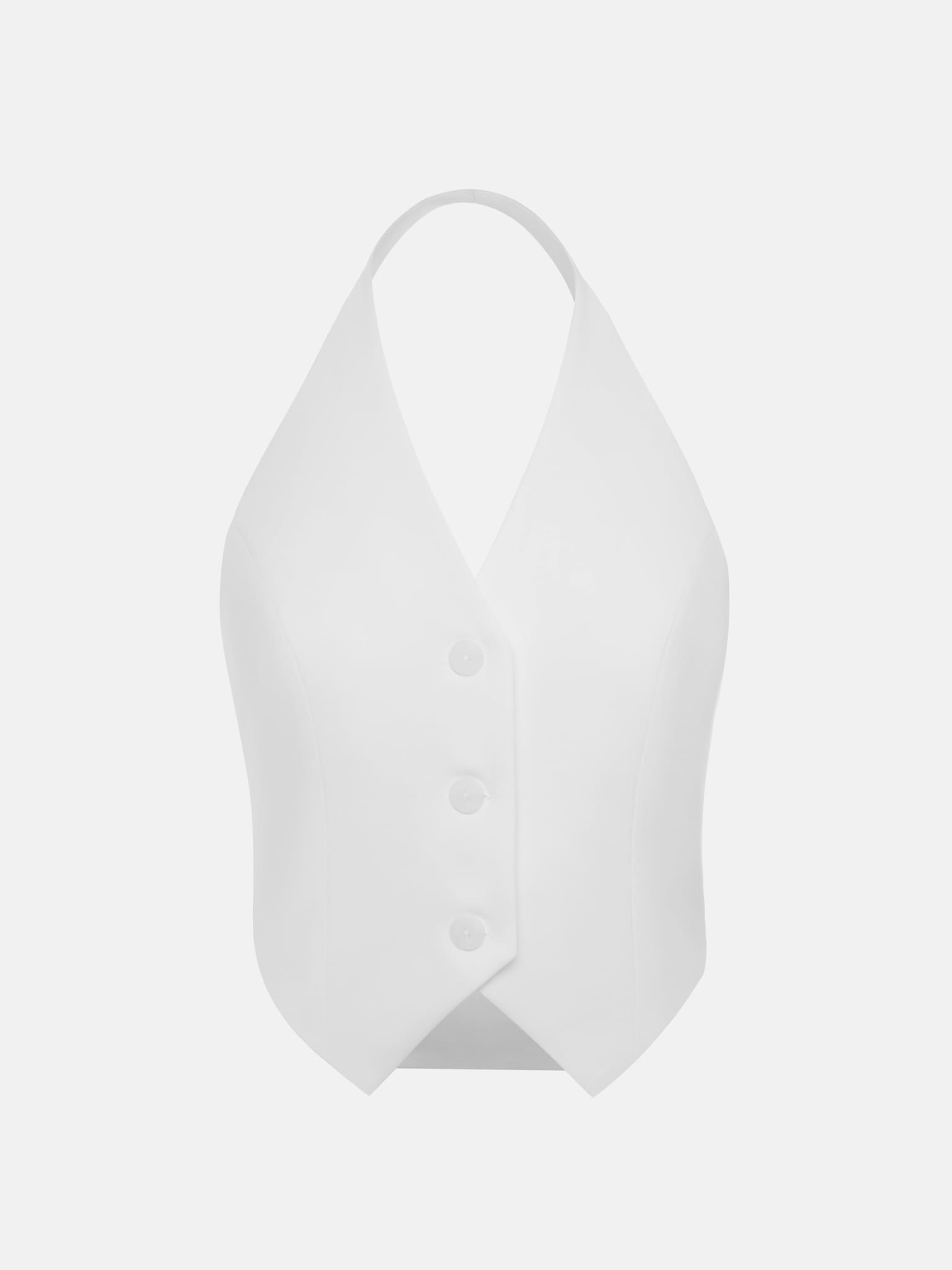 Приталенный жилет с открытыми плечами