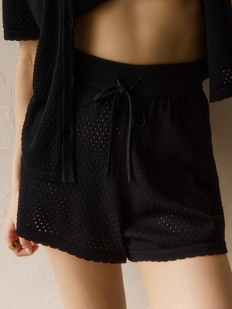 Knitted jersey shorts