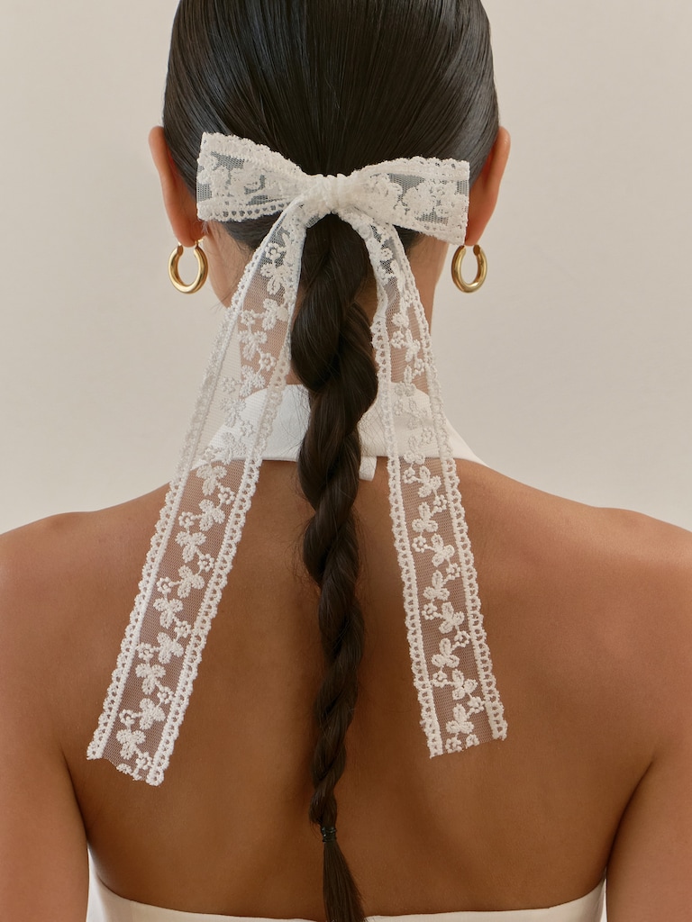 Заколка для волос с ярким бантом