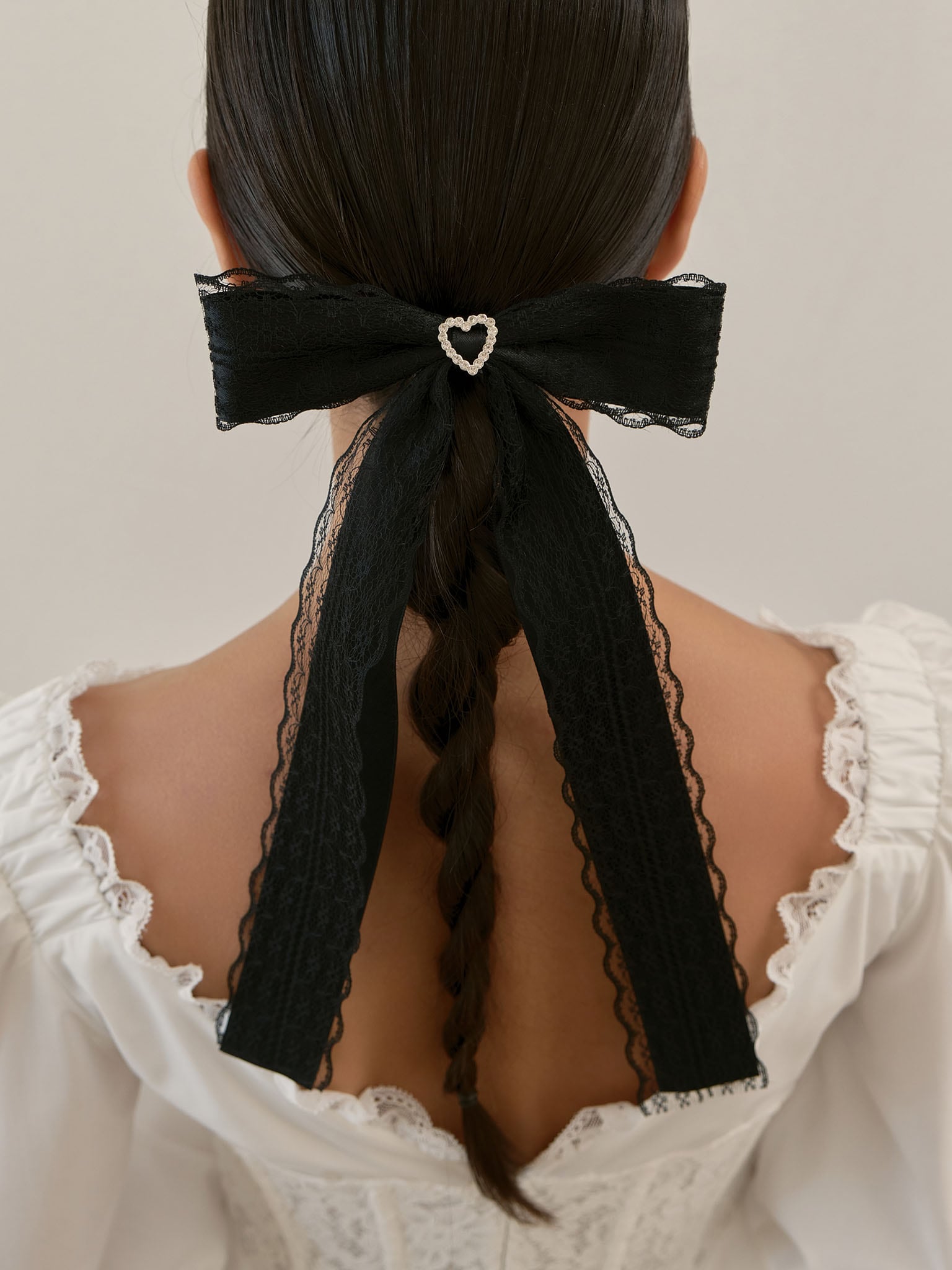 Hair Bow -Blue Heart Hair Bow -Blue Heart