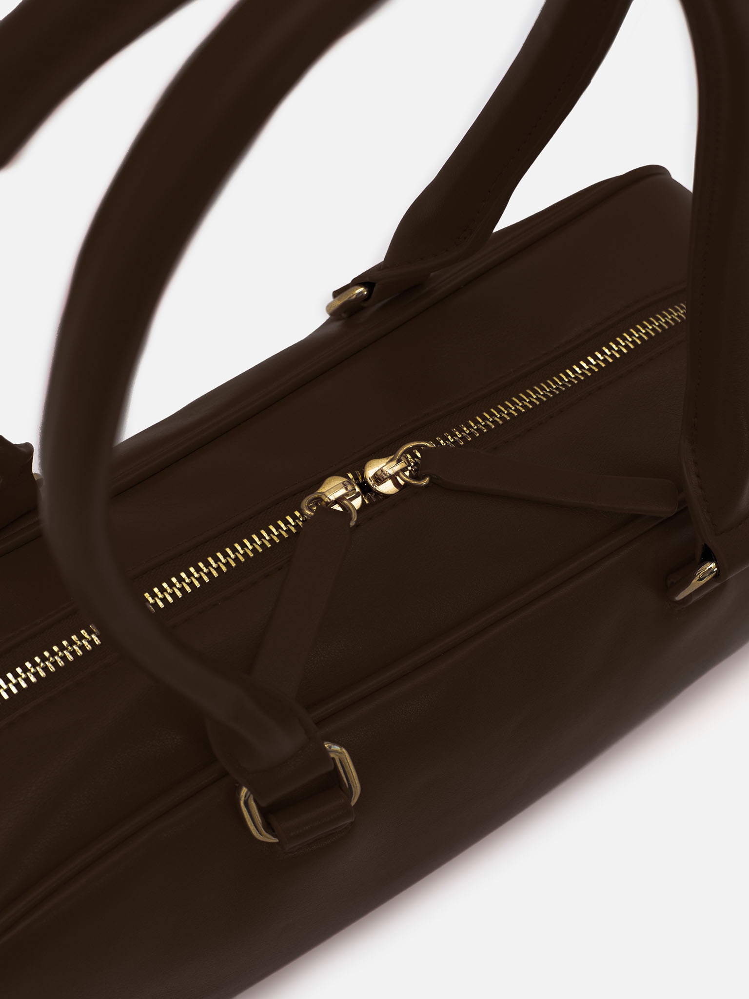 Long baguette bag with thin handles