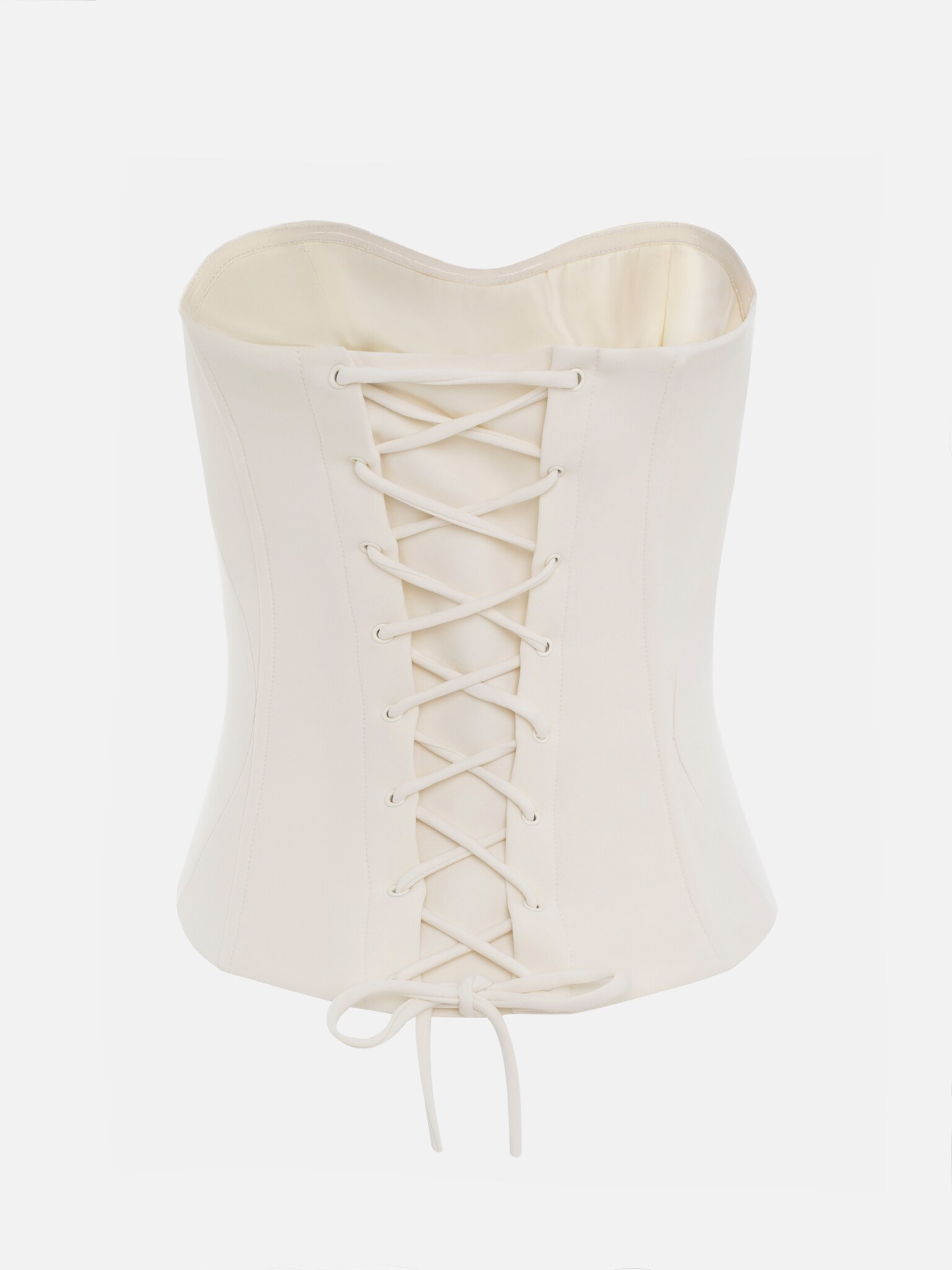 Monochrome corset with open shoulders :: LICHI - Online fashion store