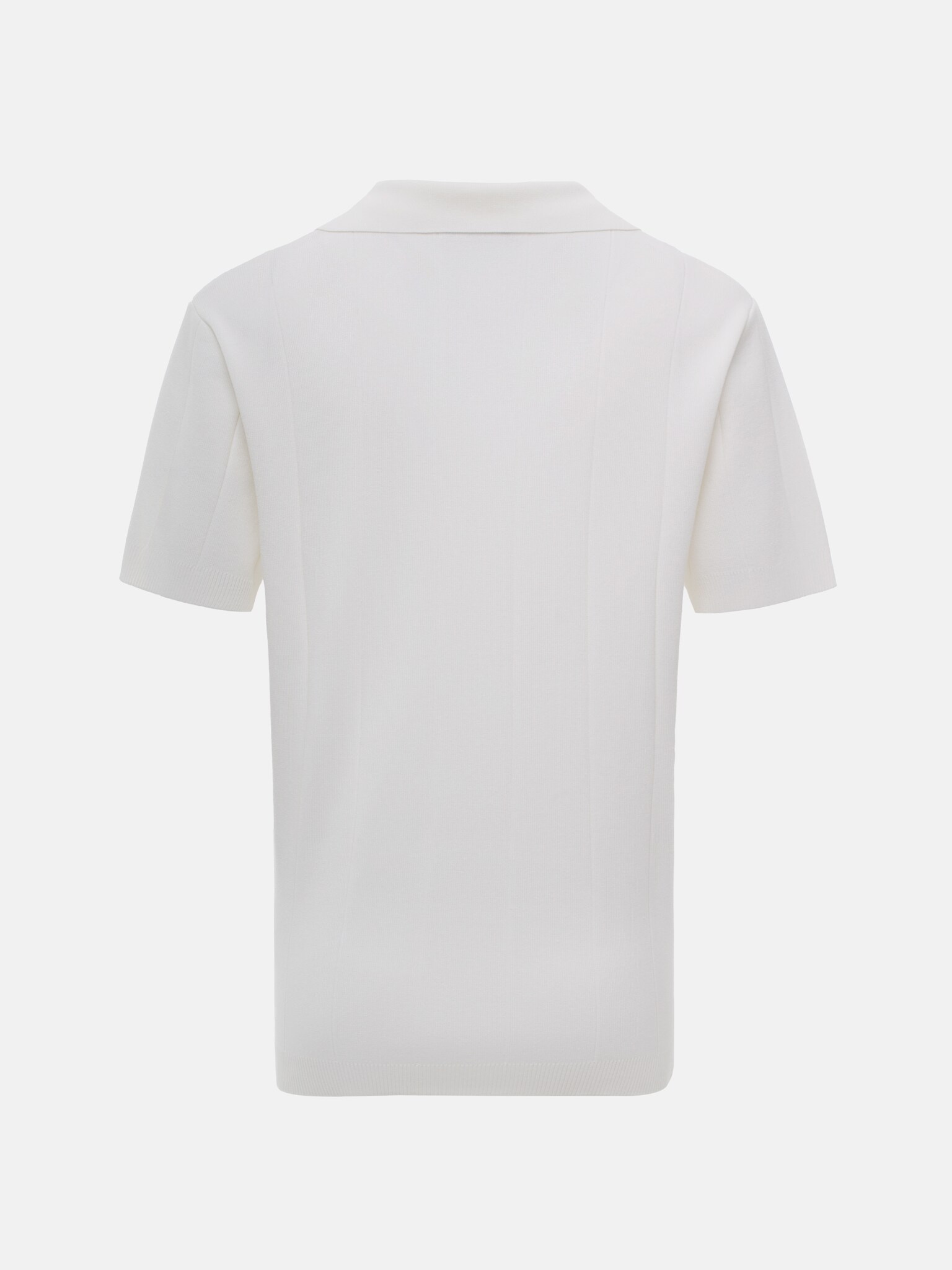 Прямое поло из рельефного трикотажа :: LICHI - Online fashion store