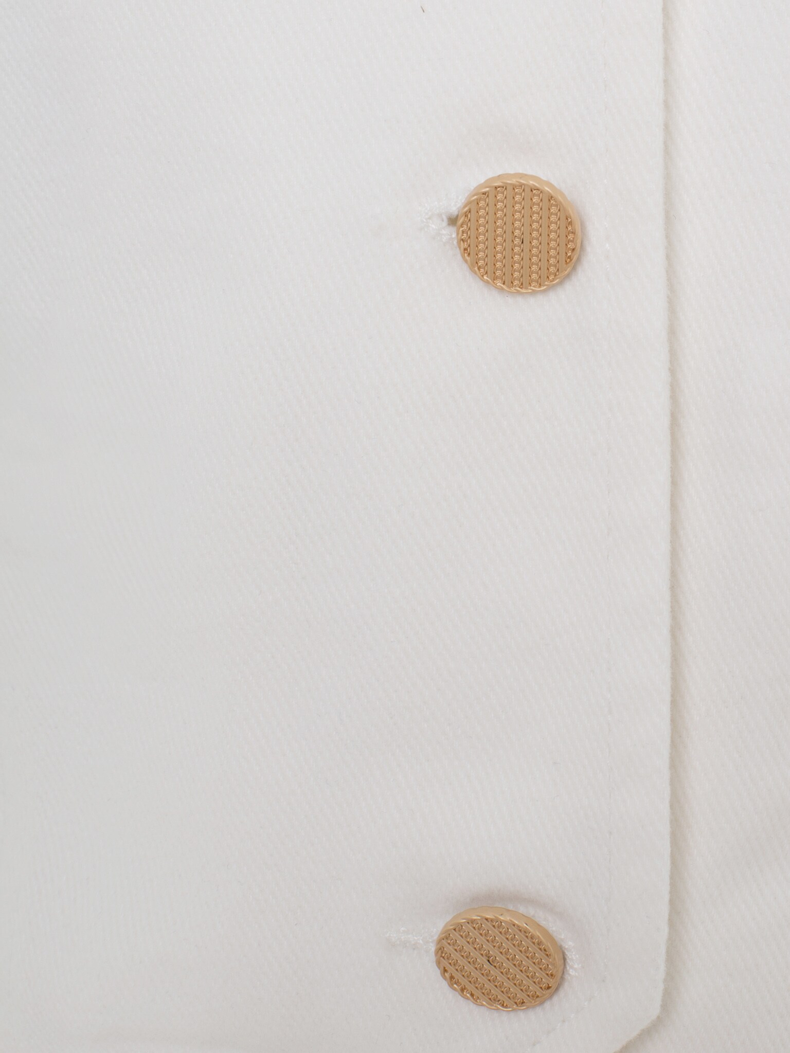 Denim waistcoat with golden buttons