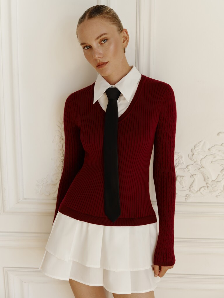 Однотонный галстук