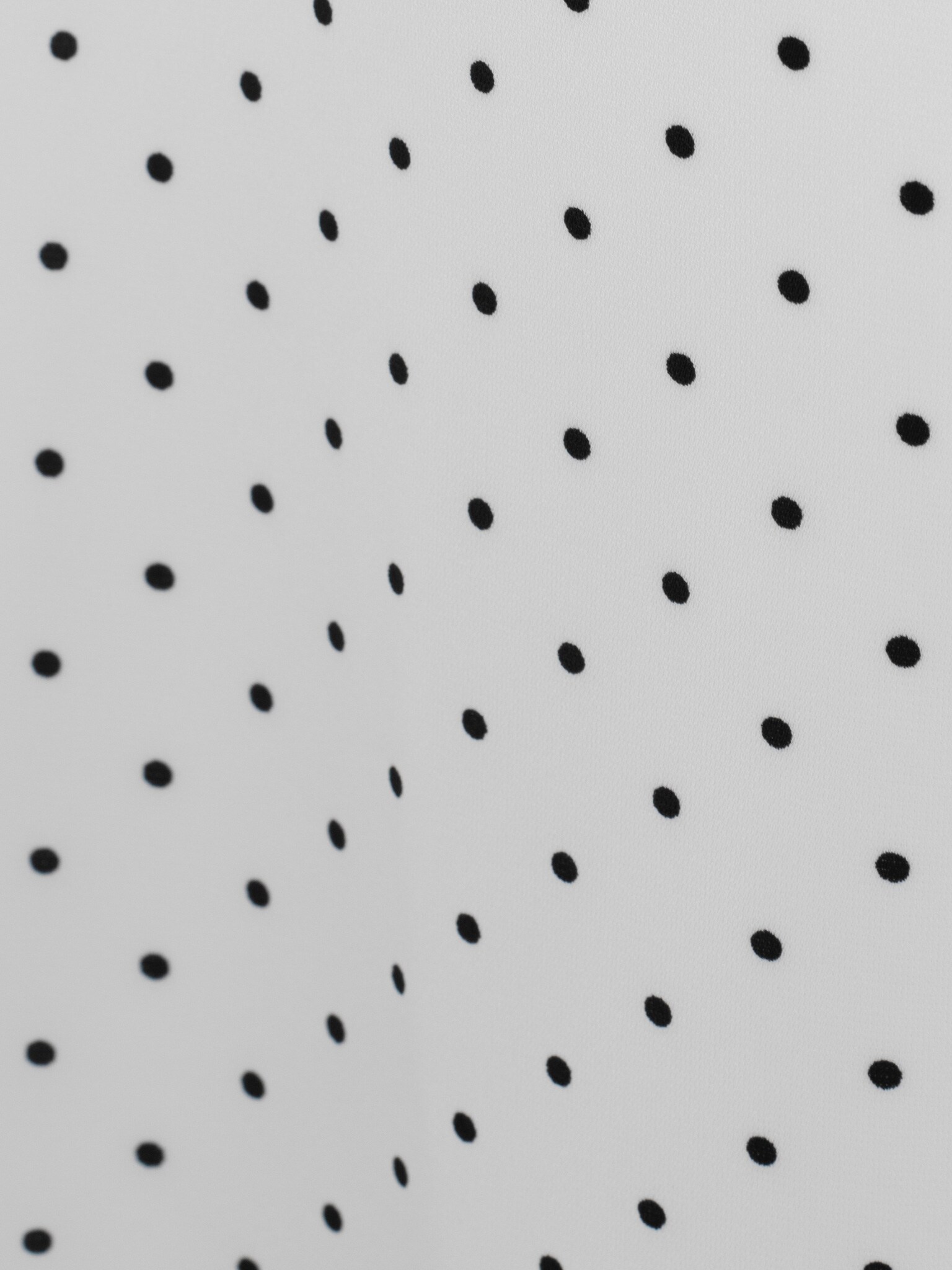 Платье мини в горошек с контрастным цветком