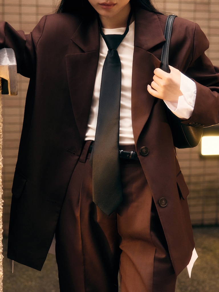 Жакет оверсайз с имитацией рубашки