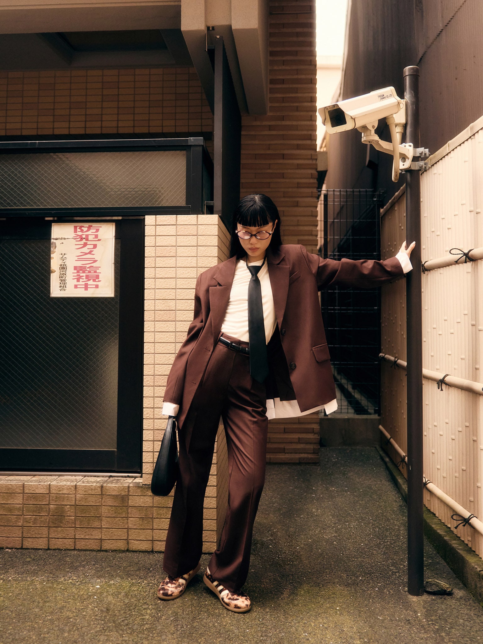 Veste oversize faux col chemise