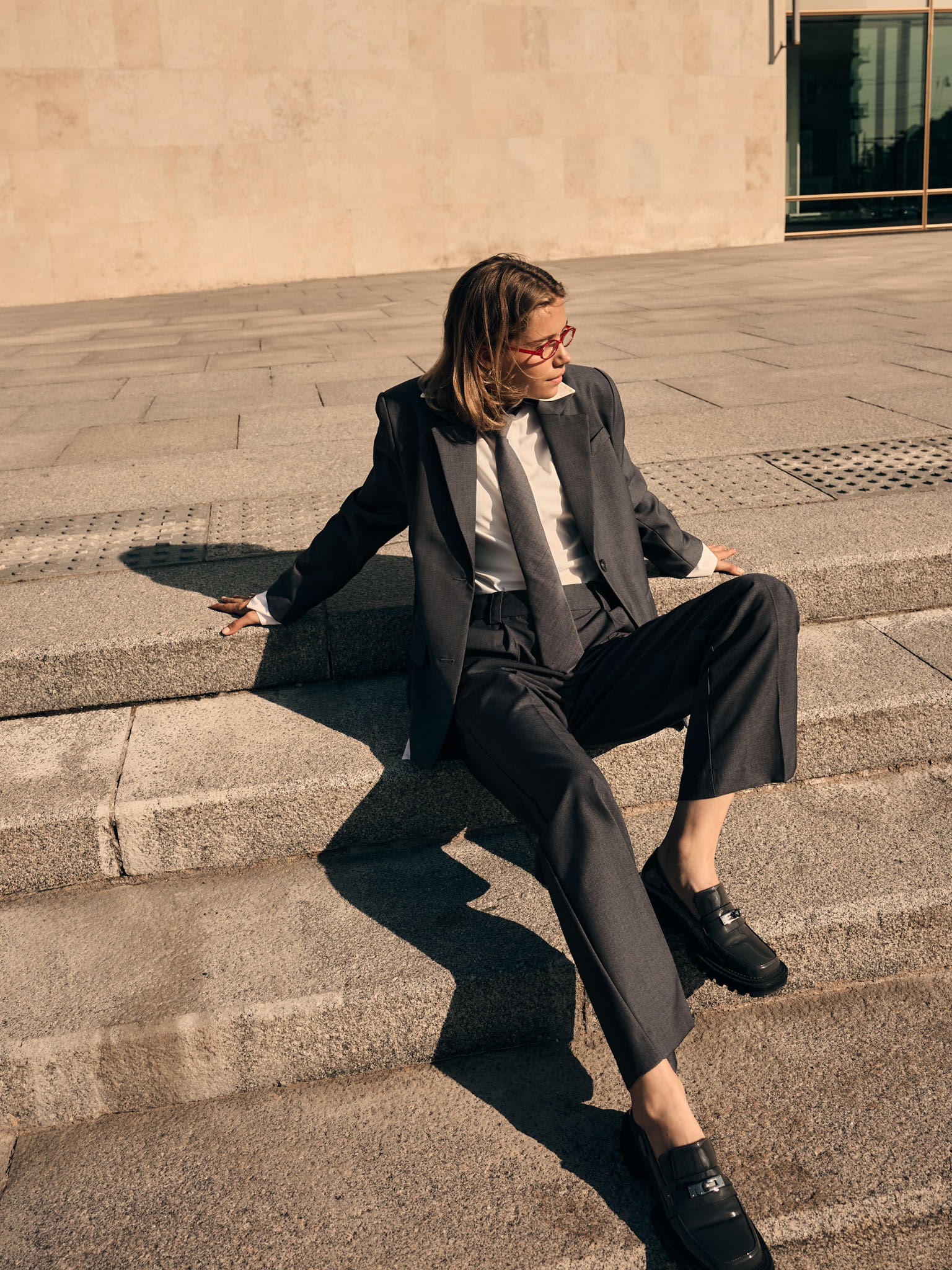 Жакет оверсайз с имитацией рубашки