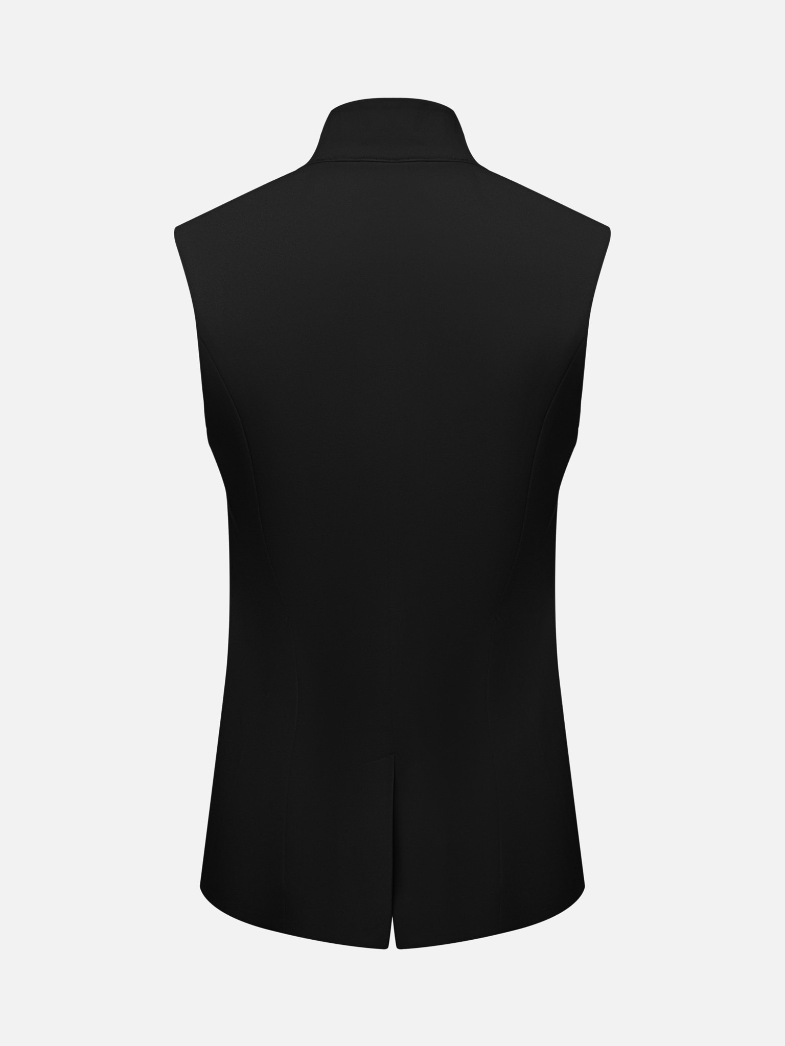 Suiting waistcoat with high collar