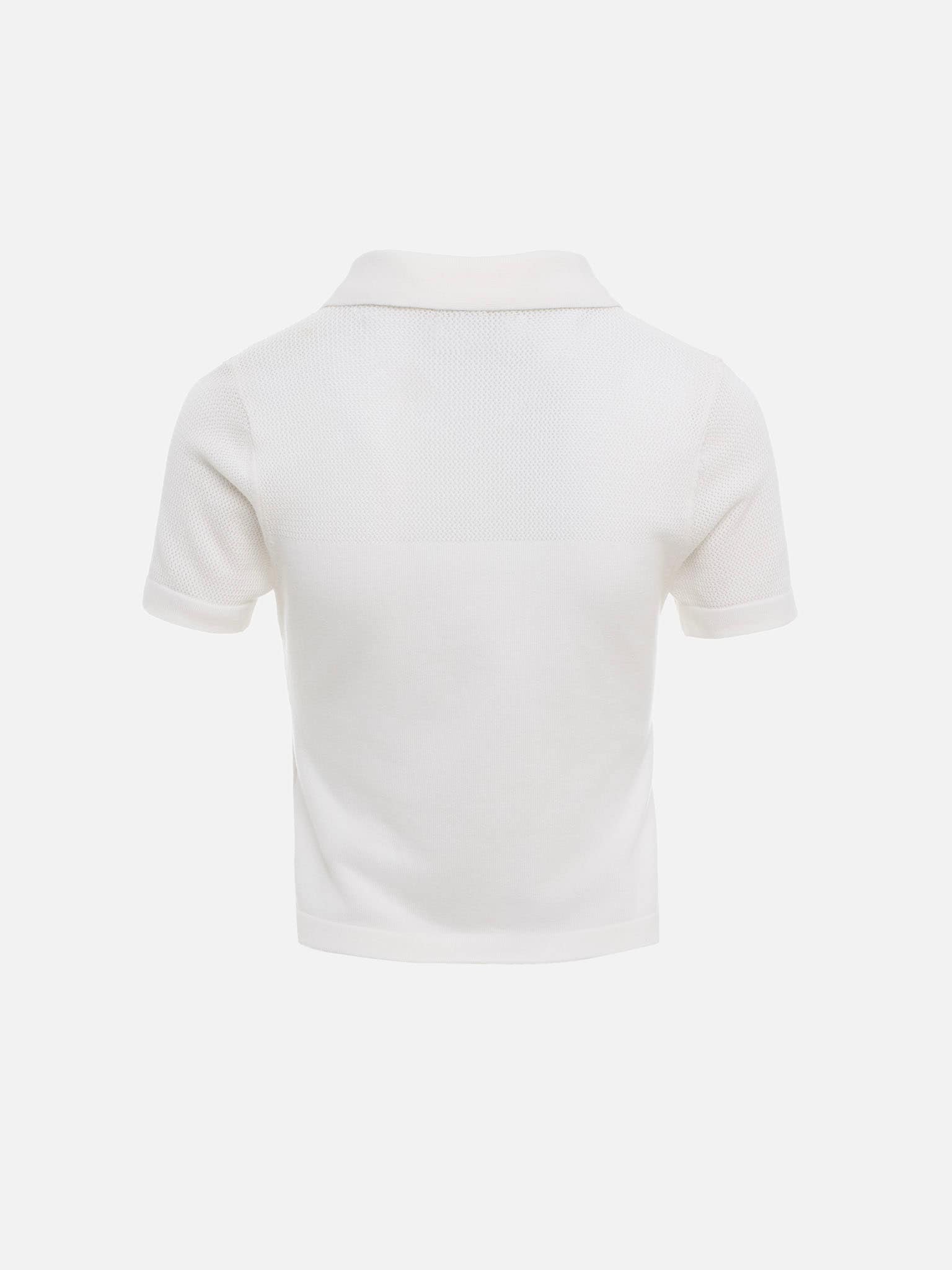 Knitted polo shirt