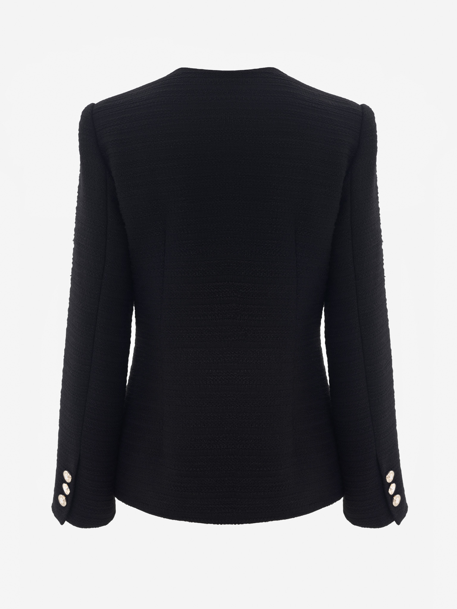 Удлиненный жакет из фактурной ткани