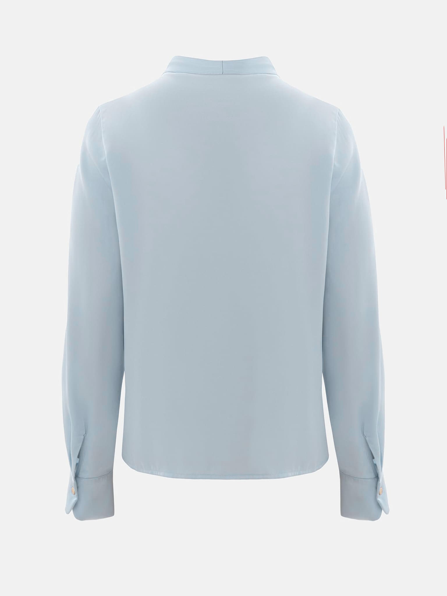 Luźna bluzka z kokardą na kołnierzu