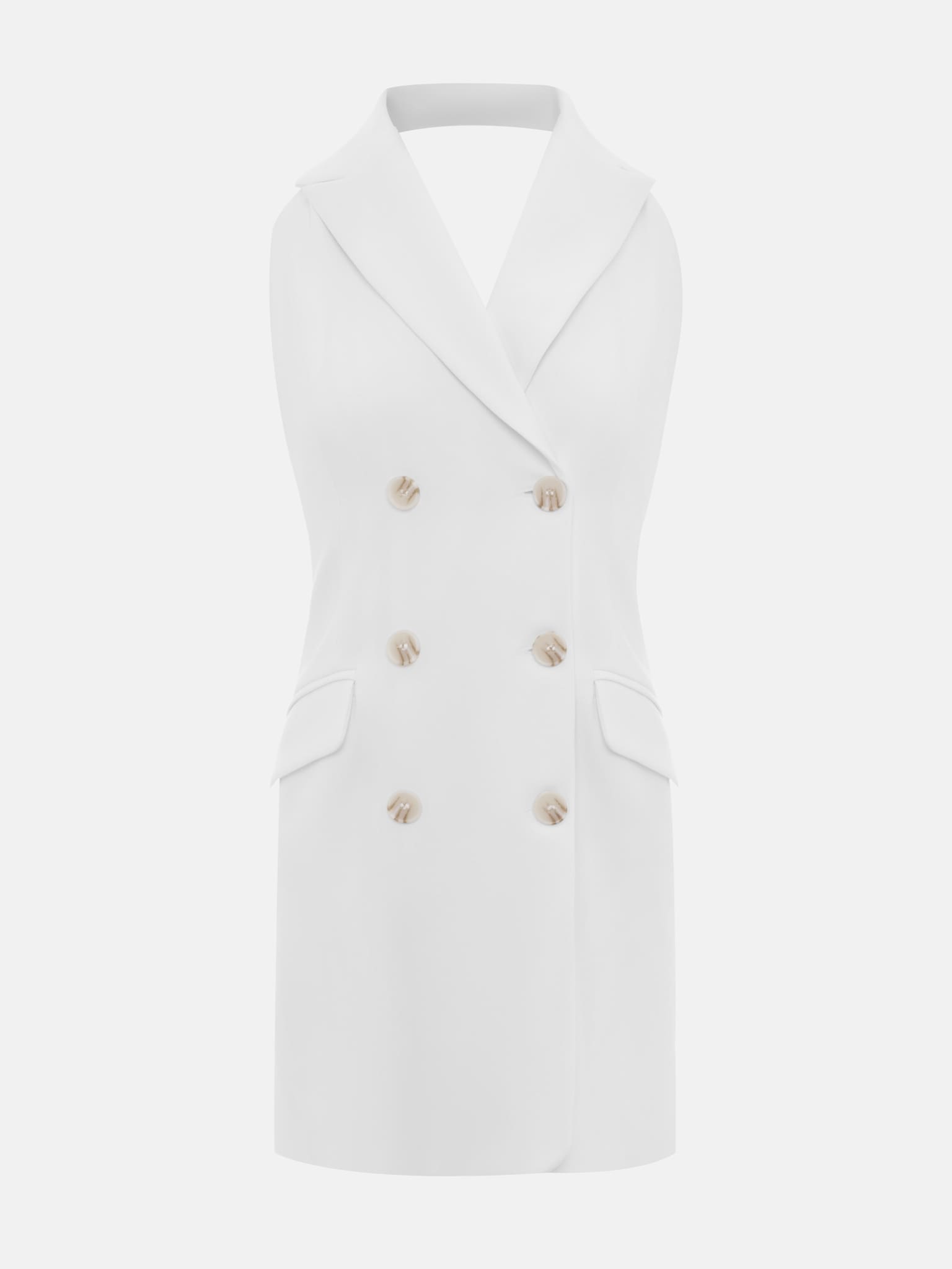 Платье-жилет мини с застежкой на пуговицы