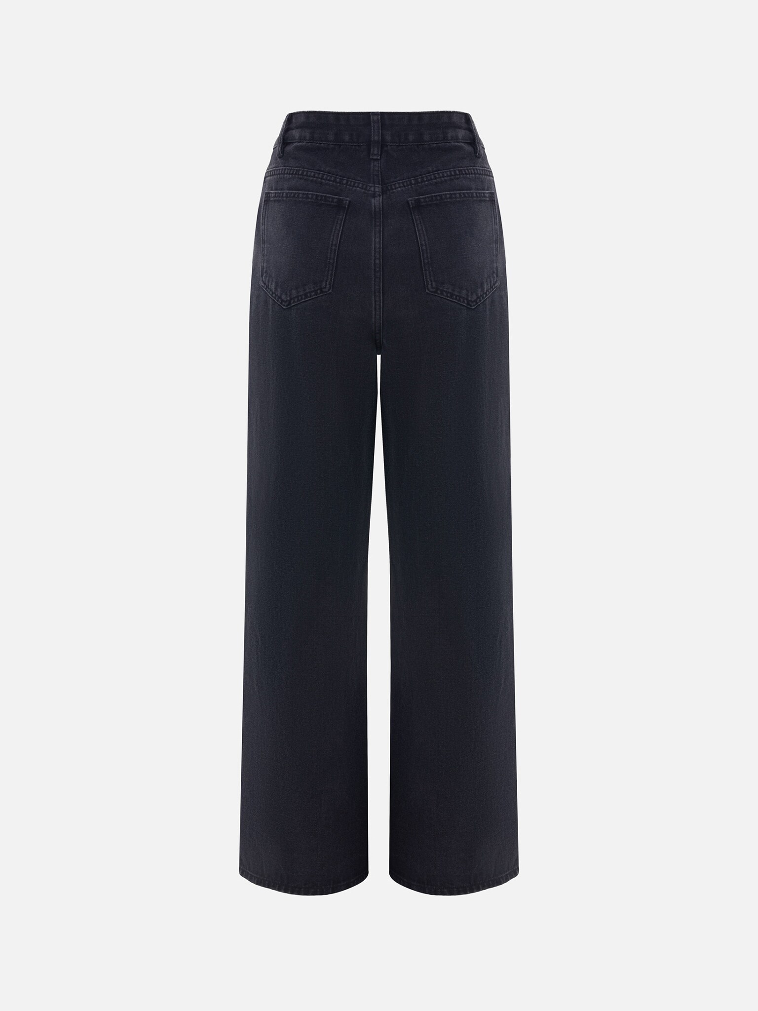 Jean ample avec pinces à la taille