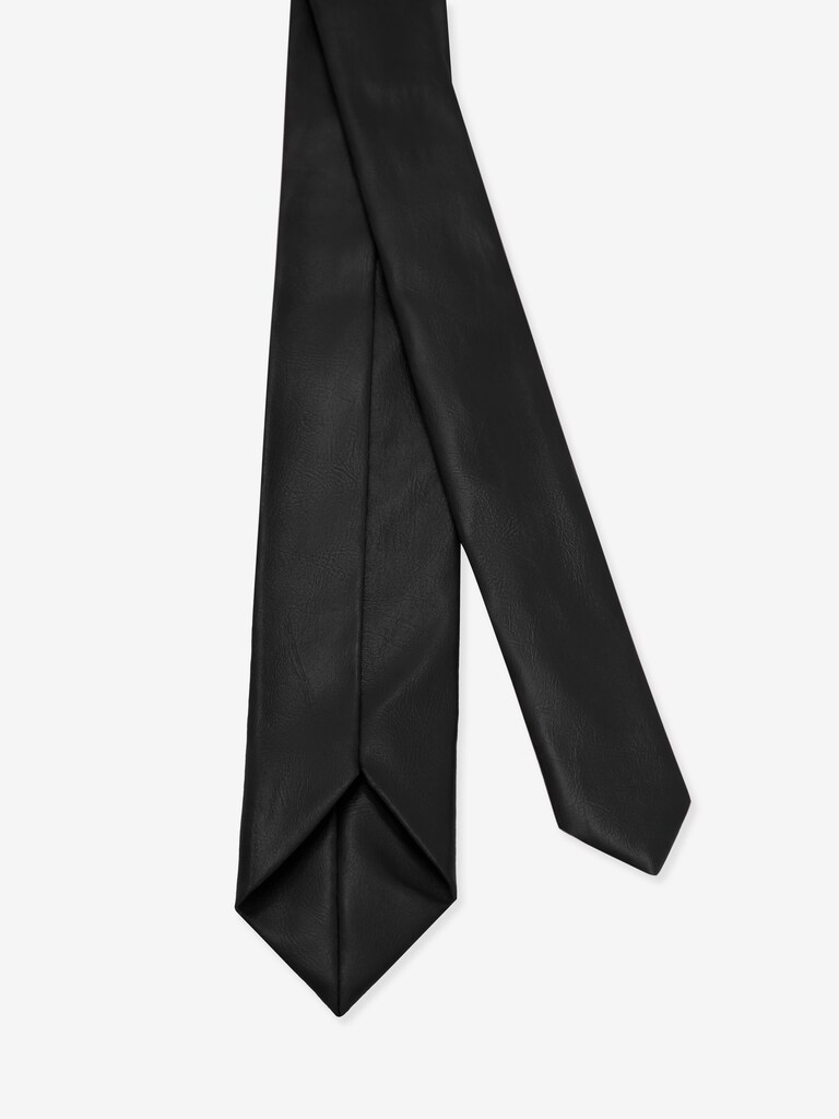 Галстук из экокожи