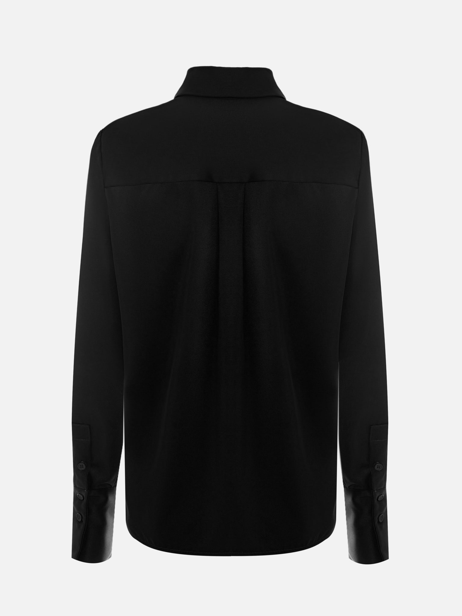 Luźna koszula z krawatem ton w ton