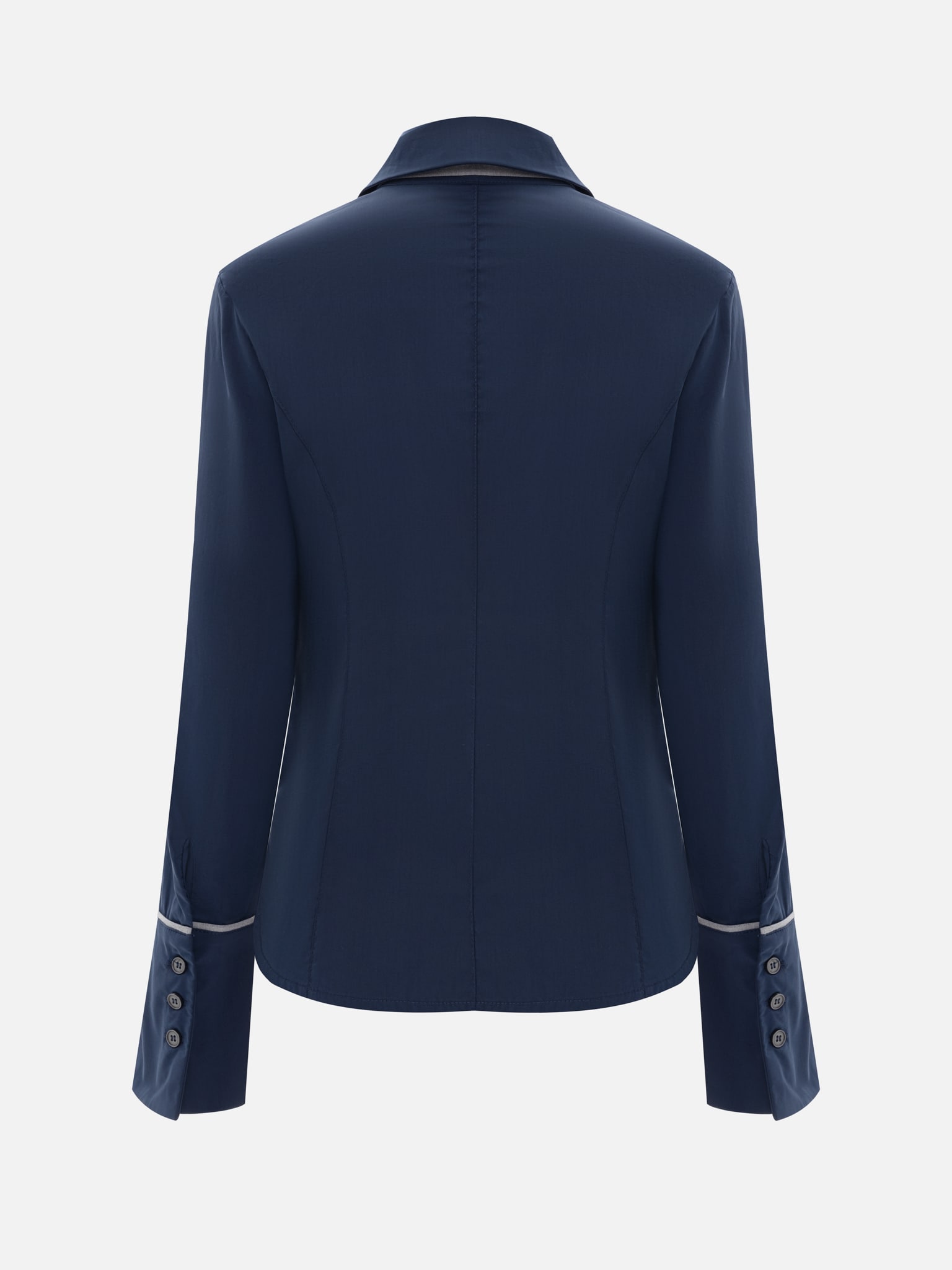 Приталенная рубашка с вышитой монограммой и галстуком