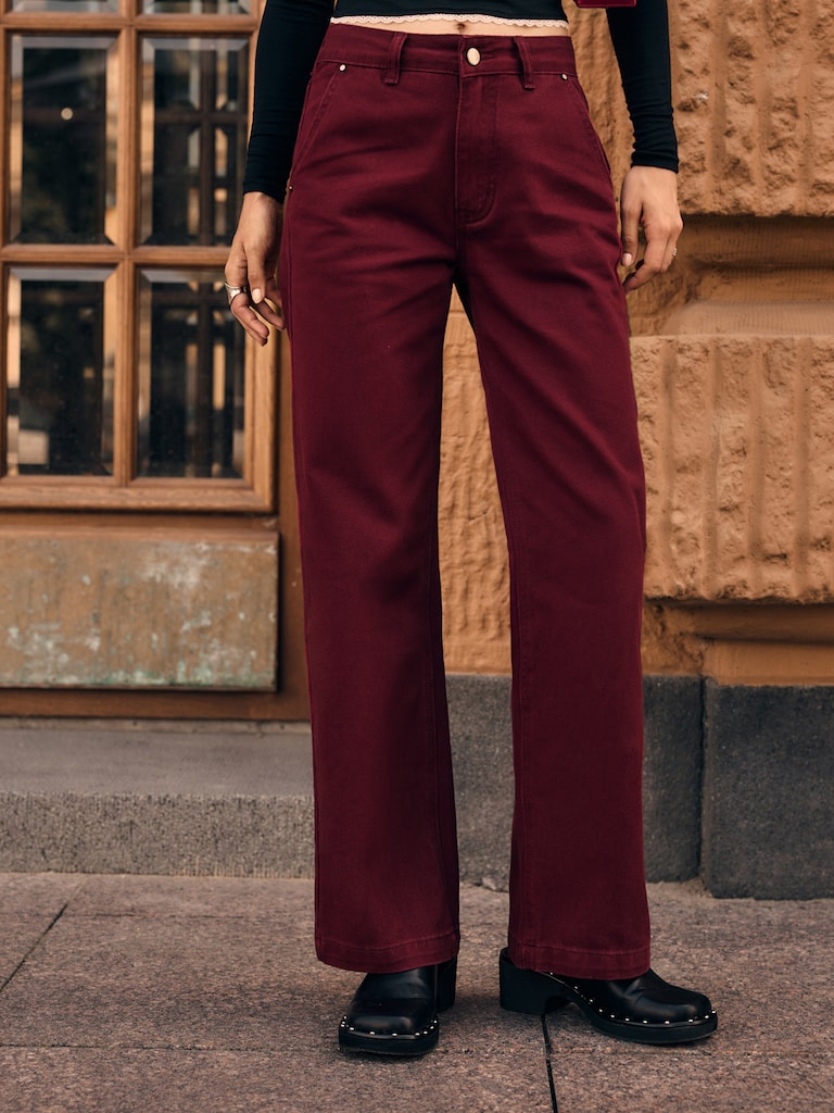 Джинсы прямого кроя