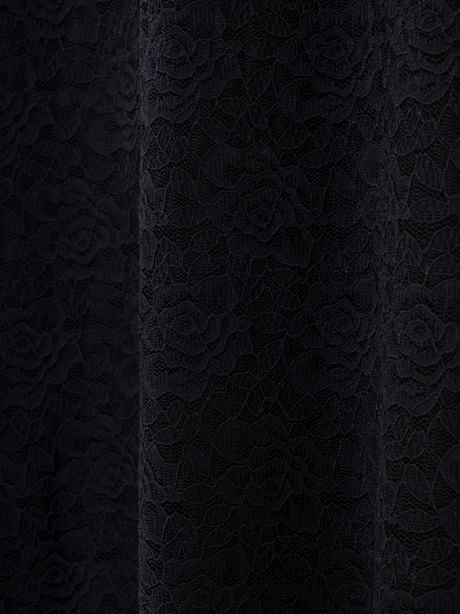 Gipiurowa sukienka maxi z ażurowym kołnierzem